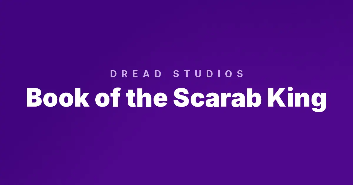 Book of the Scarab King slot cover image