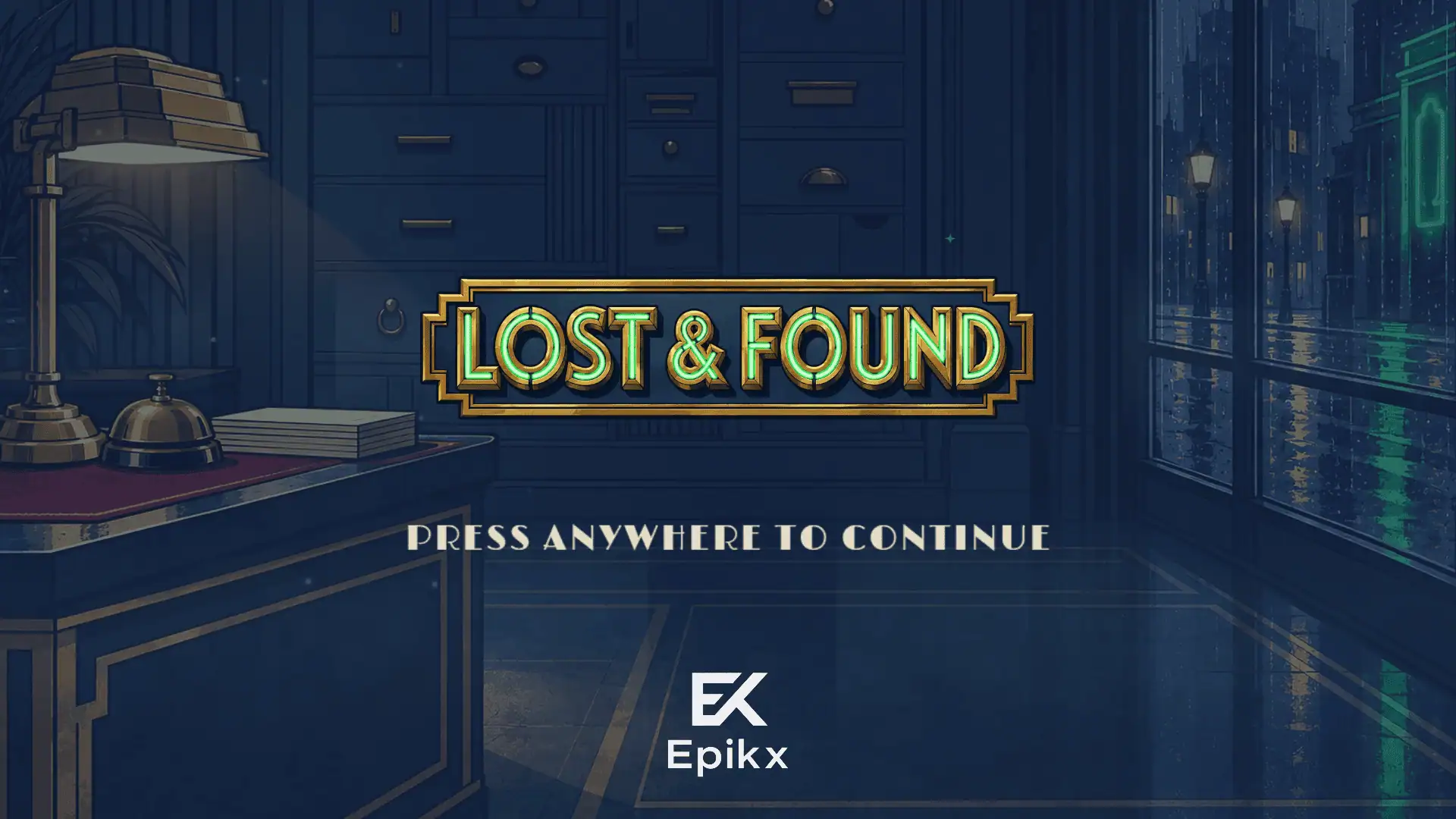 Lost & Found slot intro screen