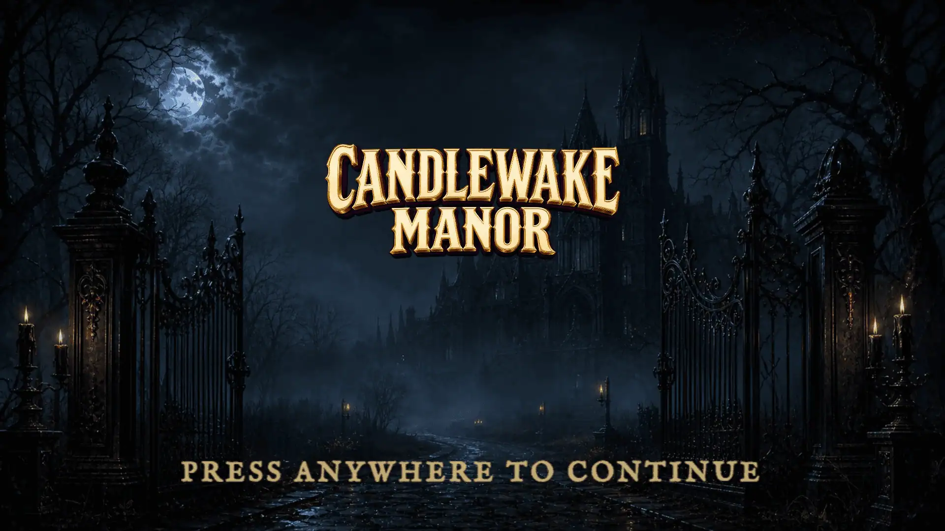Candlewake Manor slot intro screen