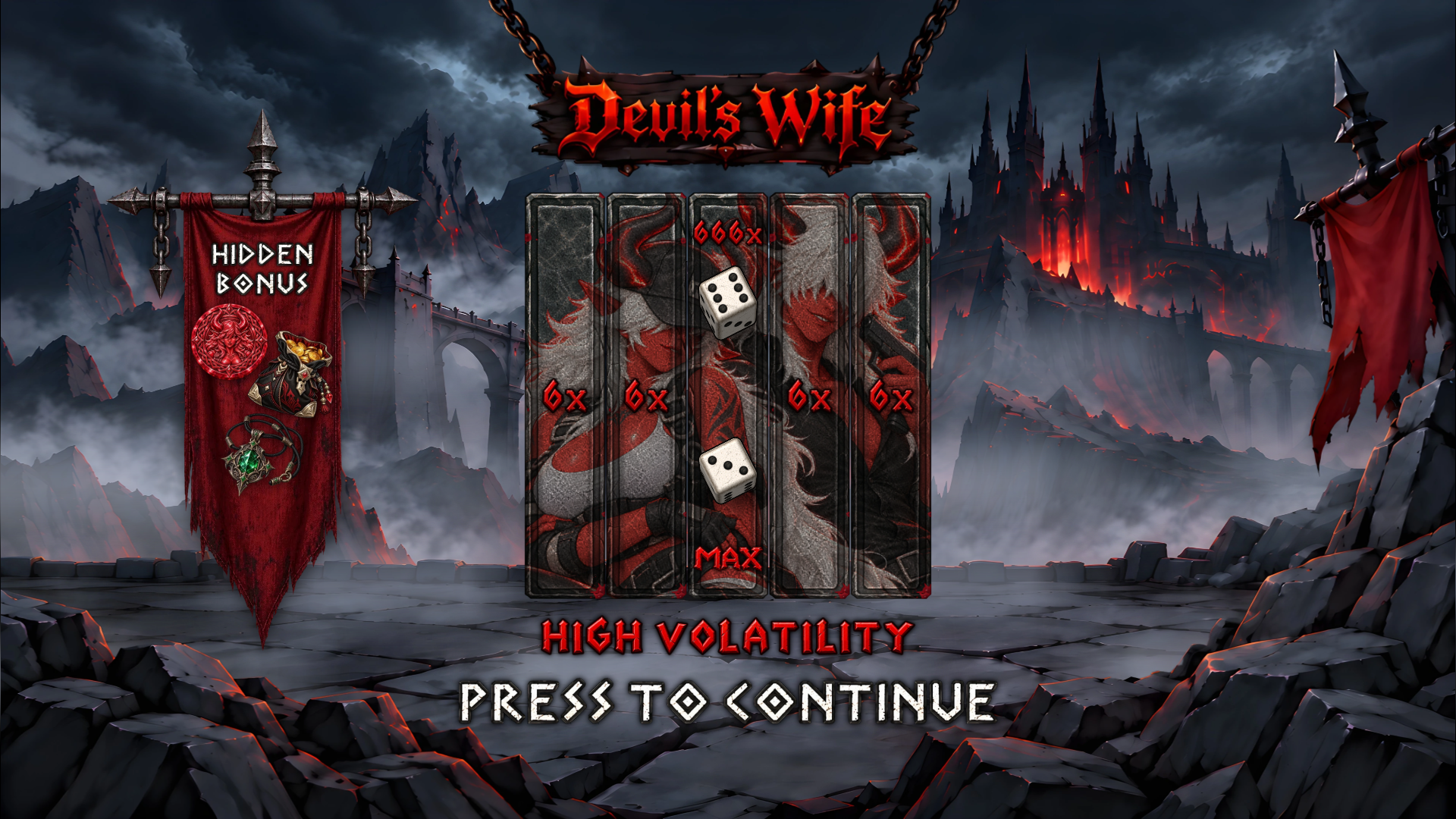 Devil&rsquo;s Wife slot intro screen