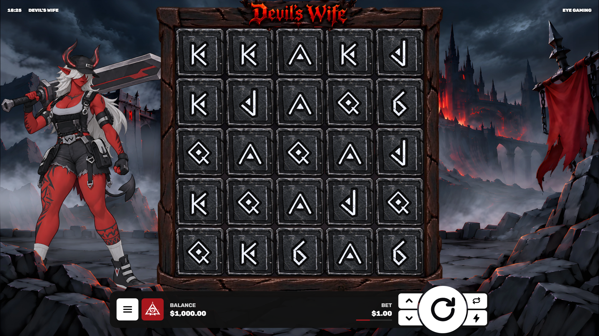 Devil&rsquo;s Wife slot gameplay reels