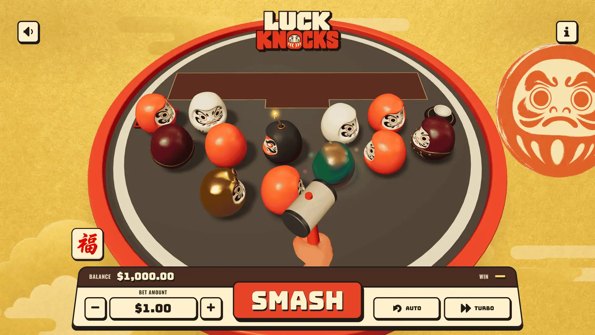 Luck Knocks slot gameplay reels
