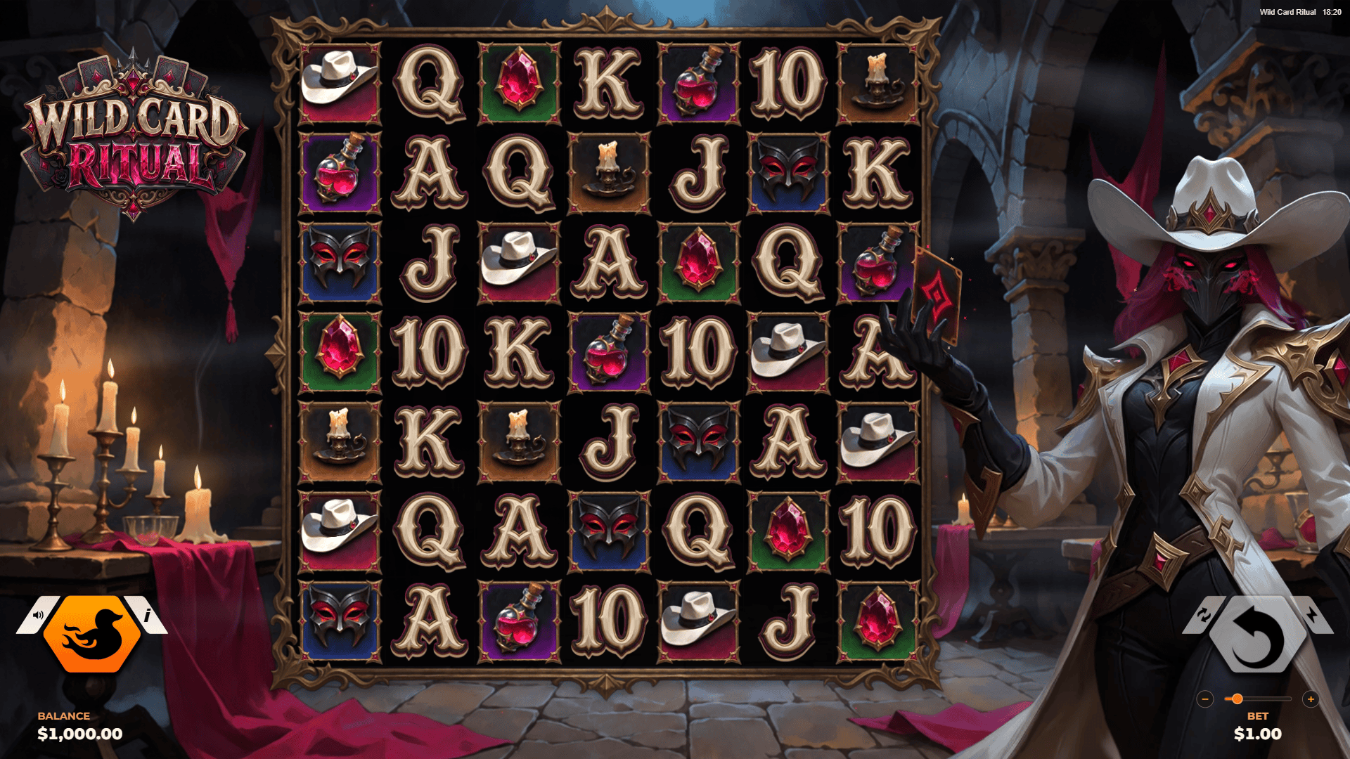 Wild Card Ritual slot gameplay reels