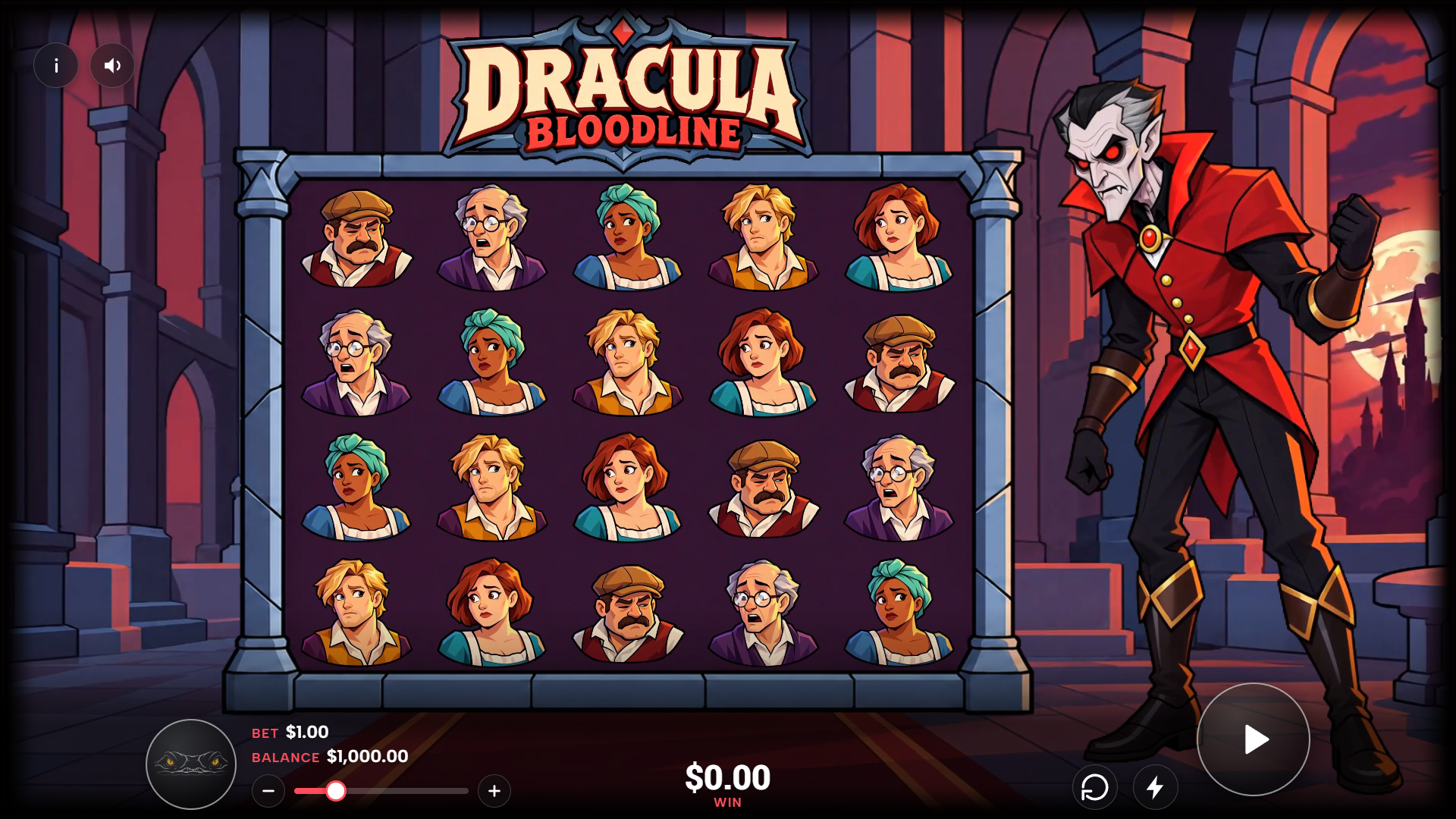 Dracula Bloodline slot gameplay reels