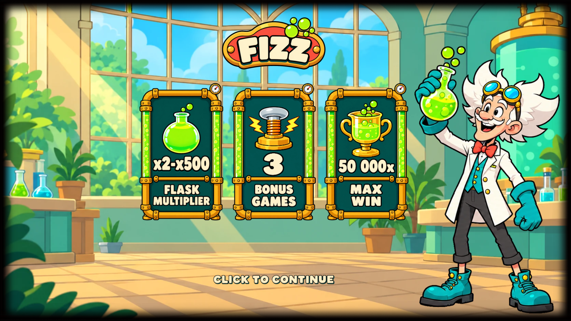 FIZZ slot intro screen