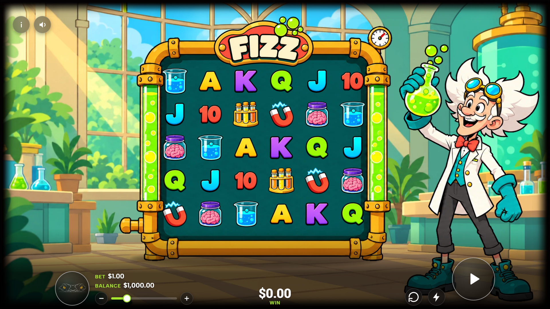 FIZZ slot gameplay reels