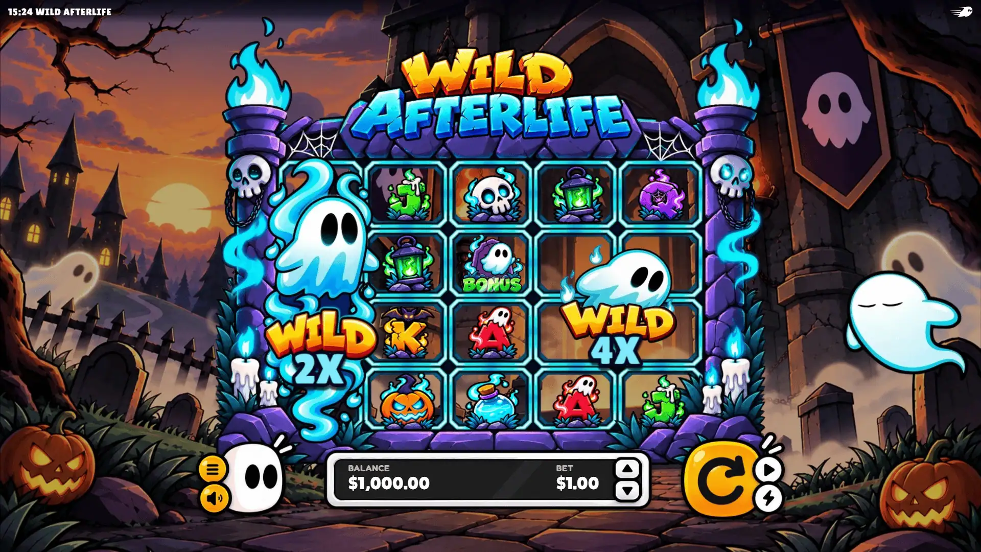 Wild Afterlife slot gameplay reels