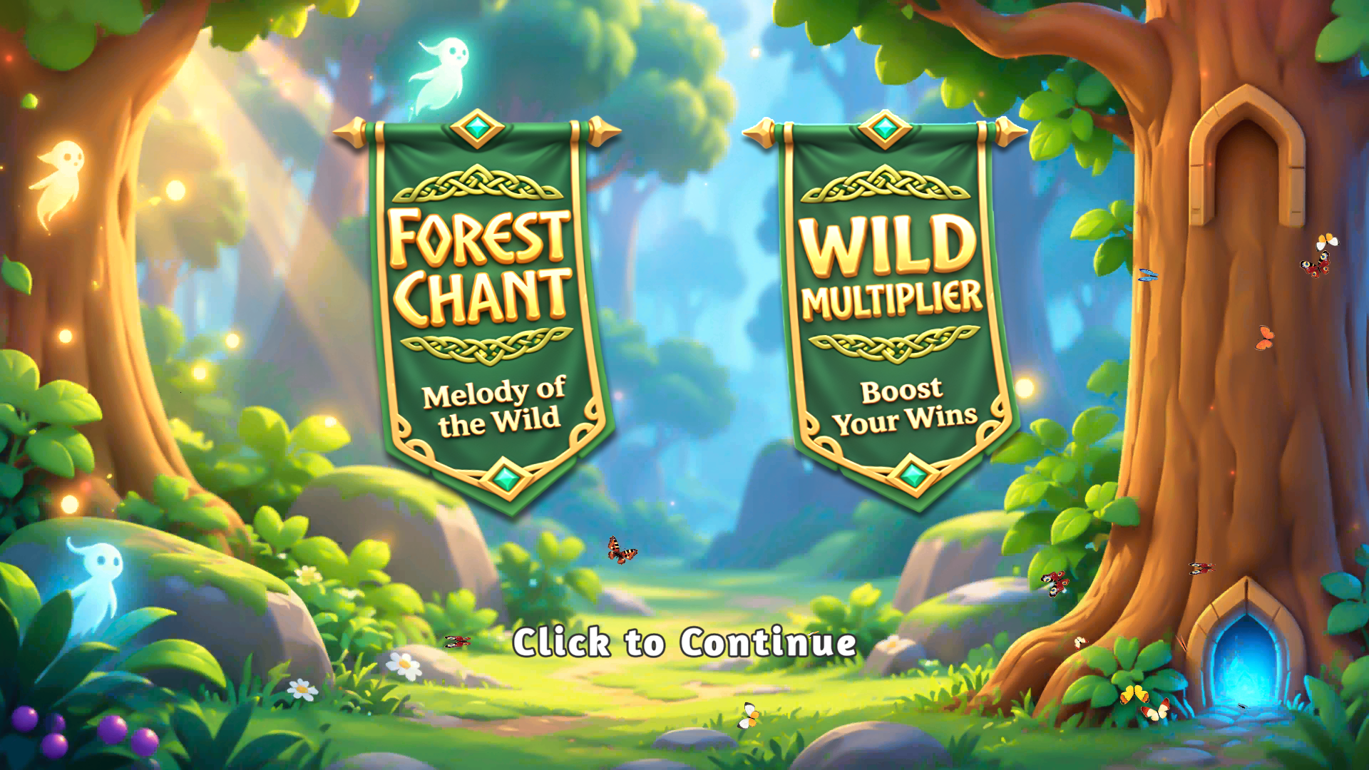 Forest Chant slot intro screen