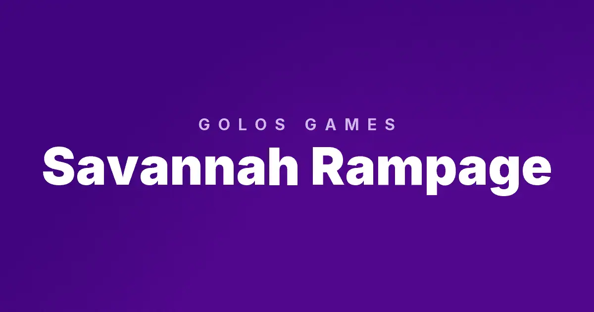 Savannah Rampage slot cover image