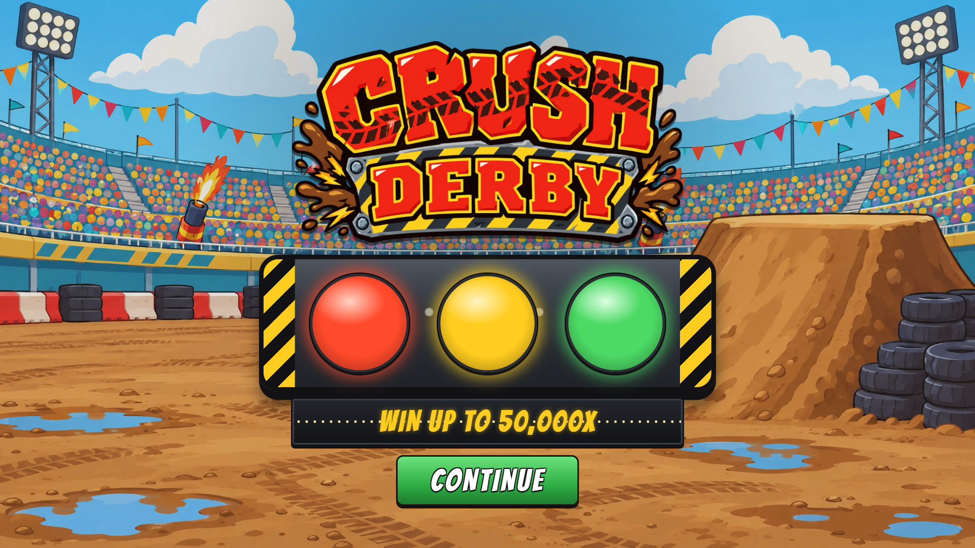 Crush Derby slot intro screen
