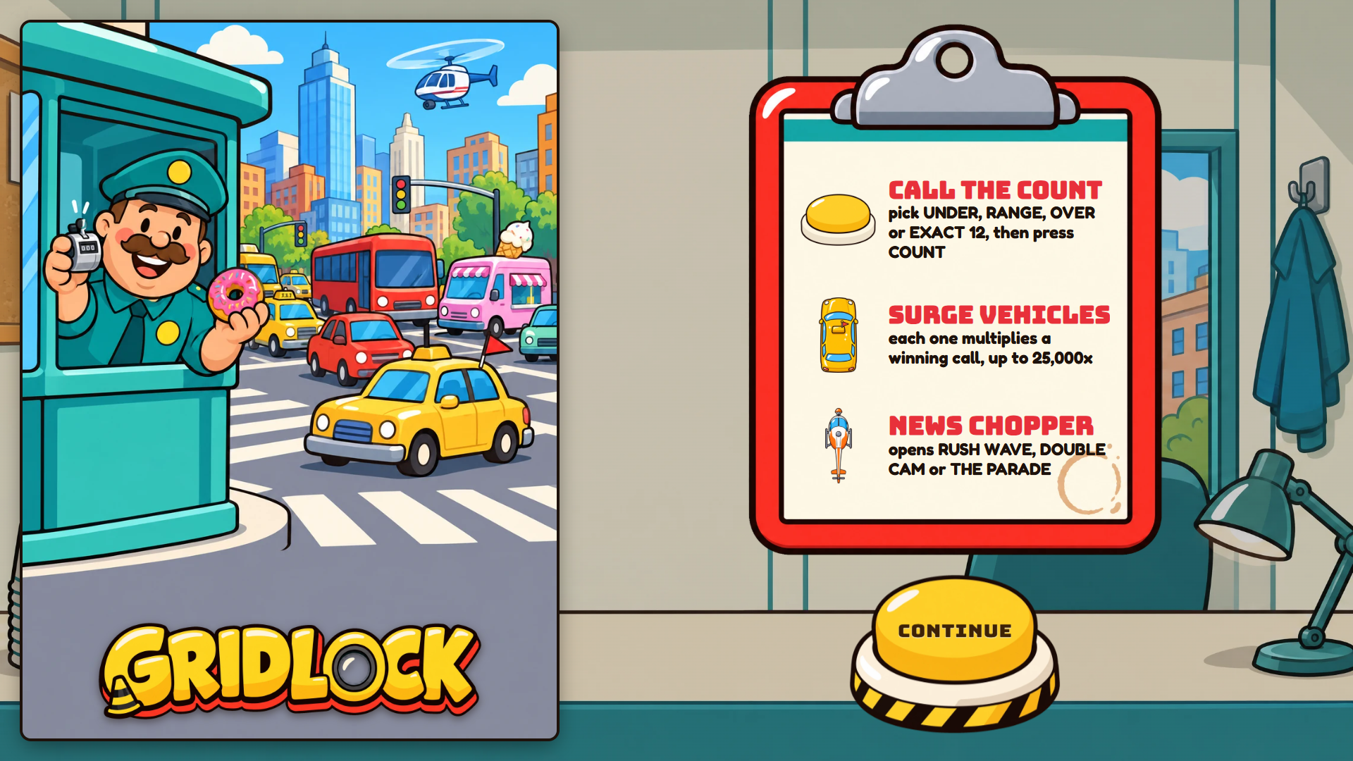 Gridlock slot intro screen