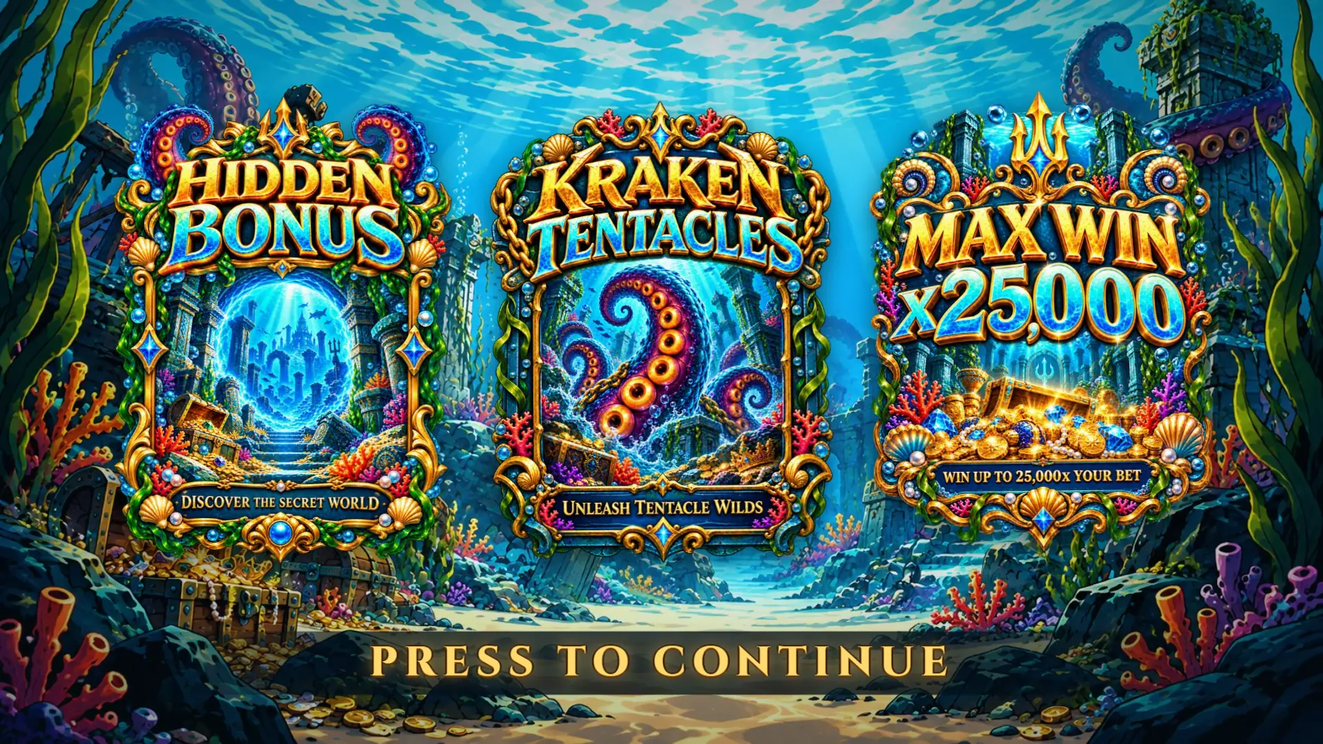 Sea Beast slot intro screen