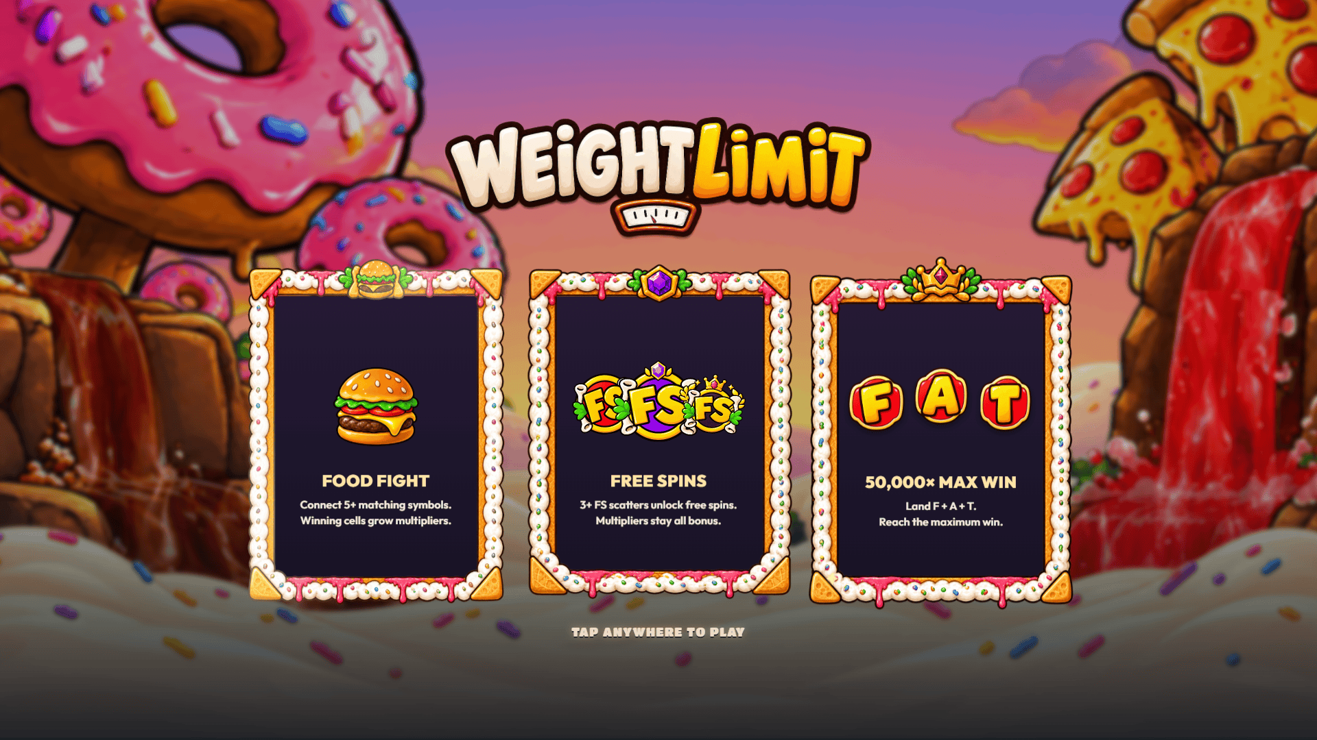 Weight Limit slot intro screen