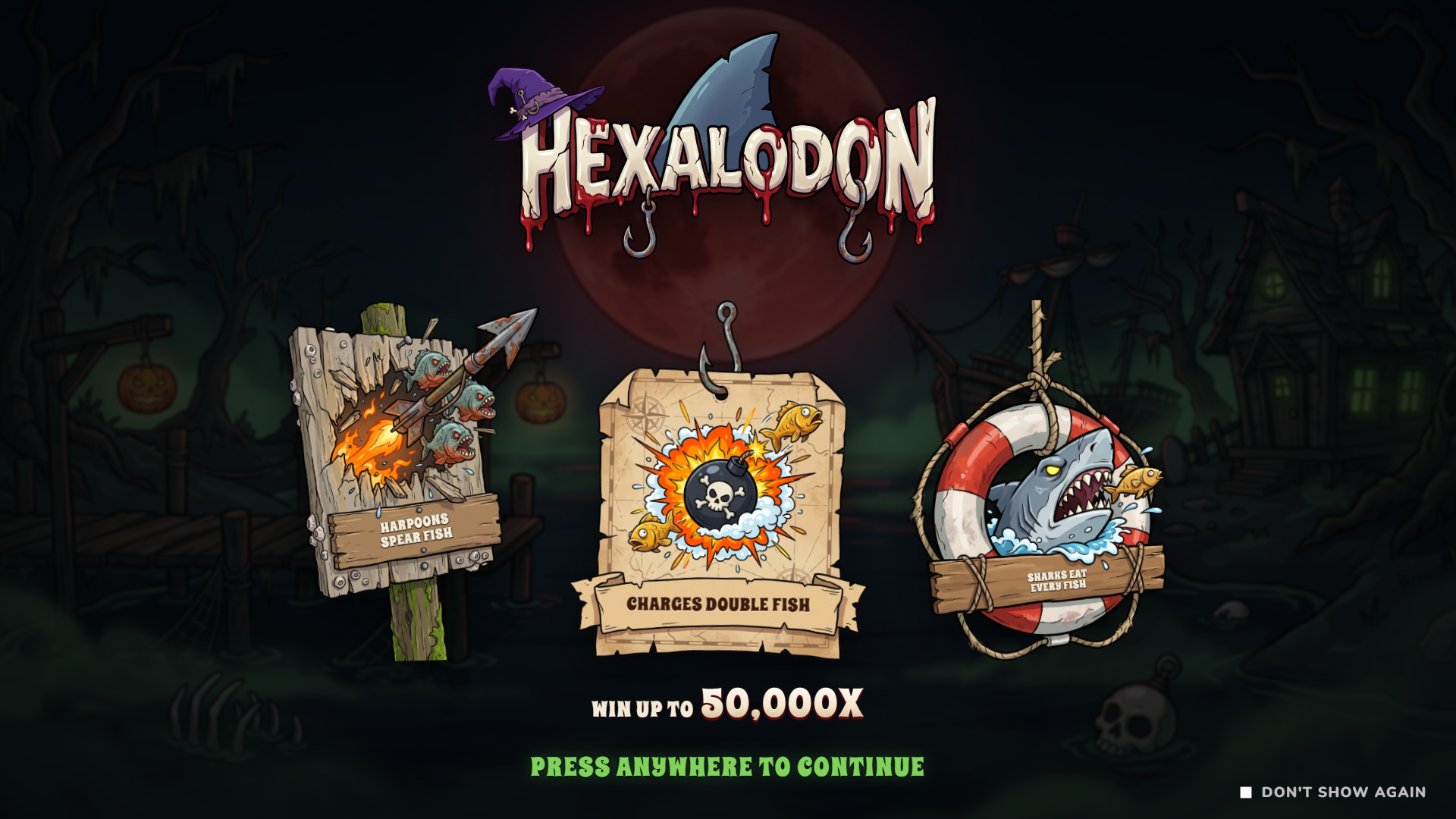 Hexalodon slot intro screen