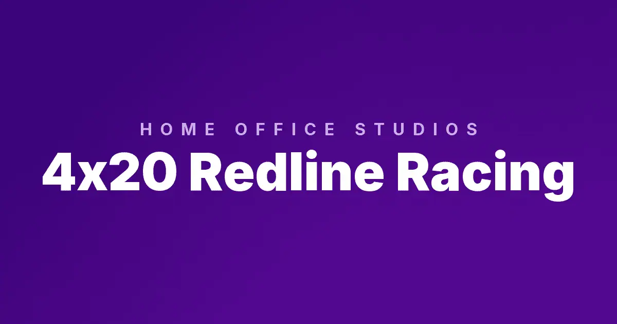 4×20 Redline Racing slot cover image