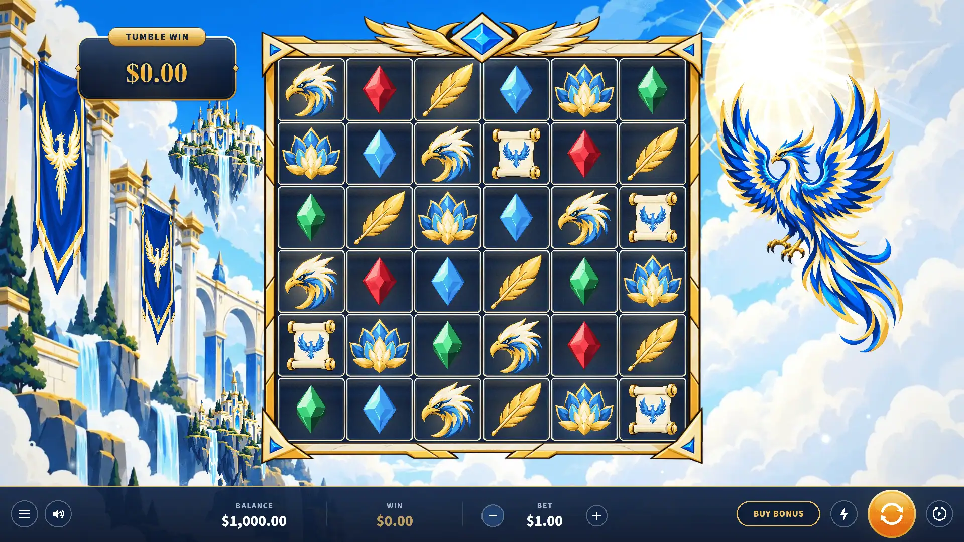 Battle of the Skies slot gameplay reels
