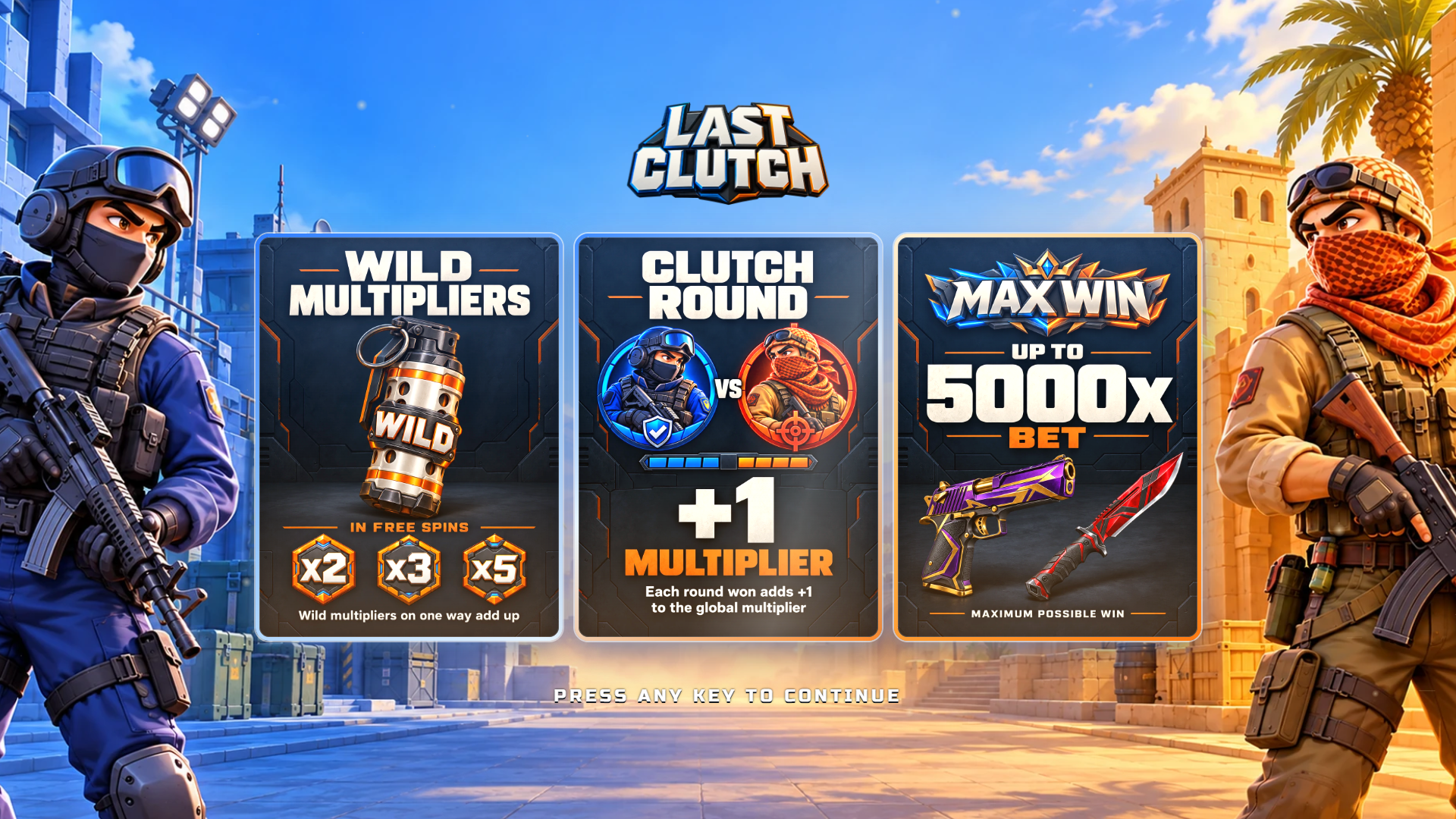 Last Clutch slot intro screen