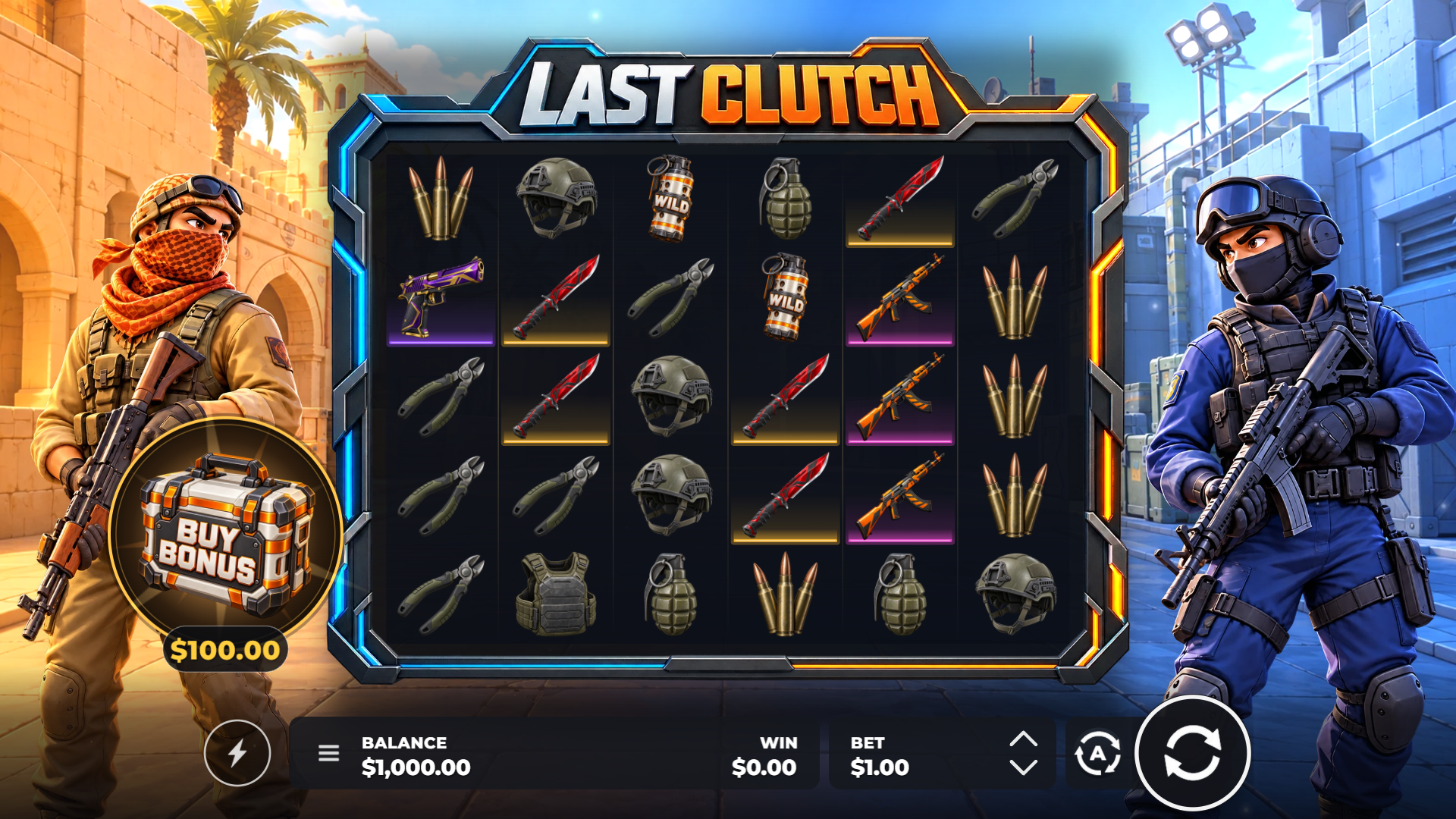 Last Clutch slot gameplay reels