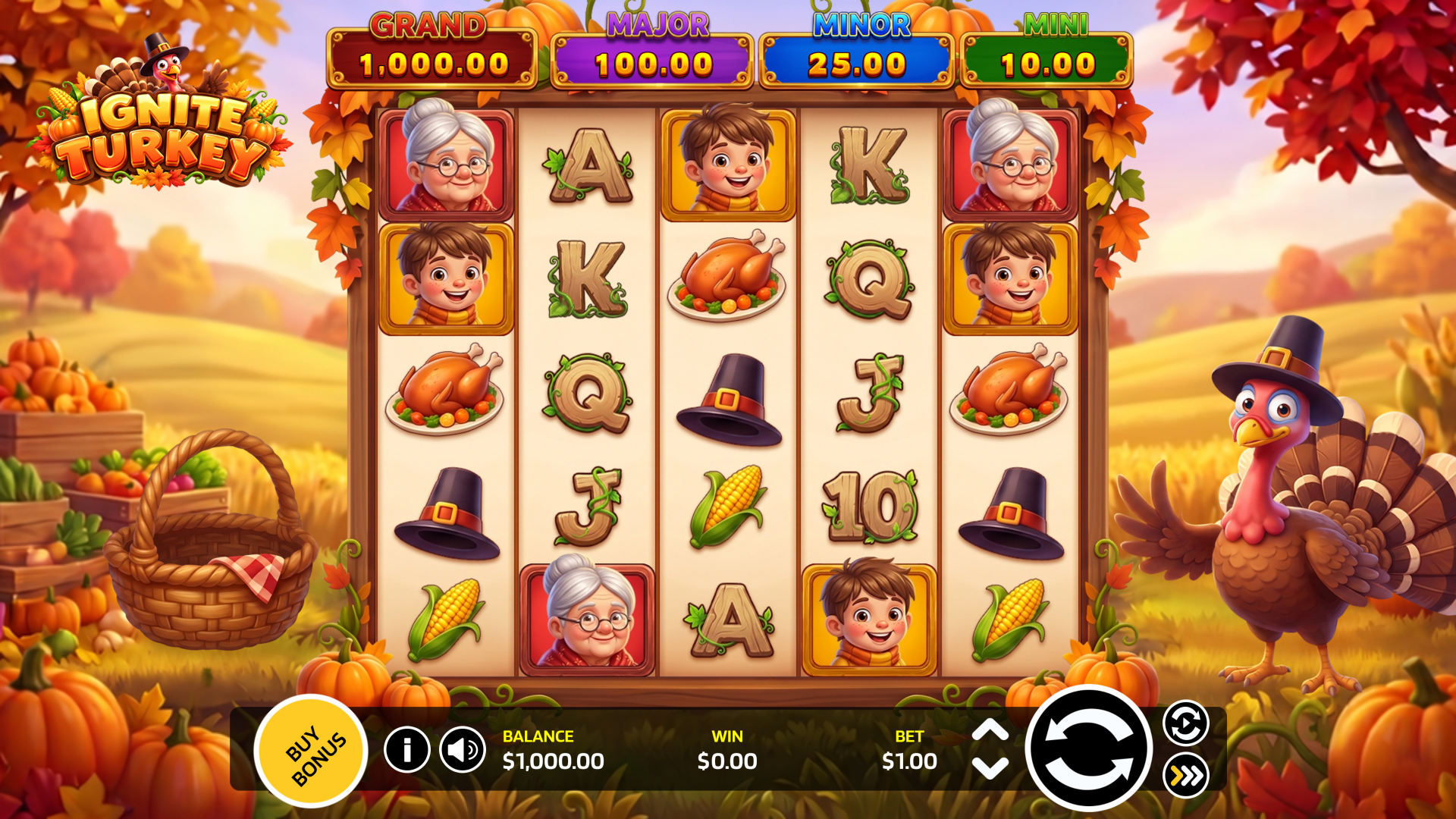 Ignite Turkey slot gameplay reels