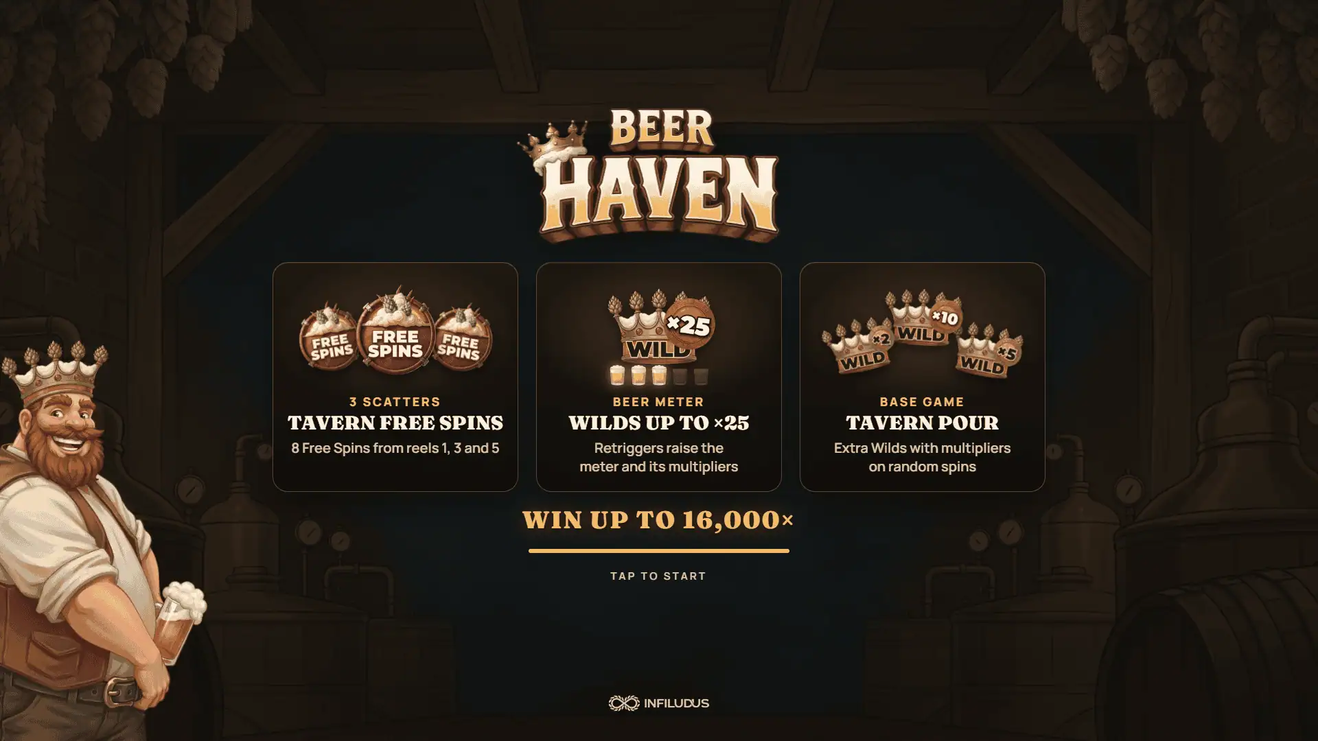 Beer Haven slot intro screen