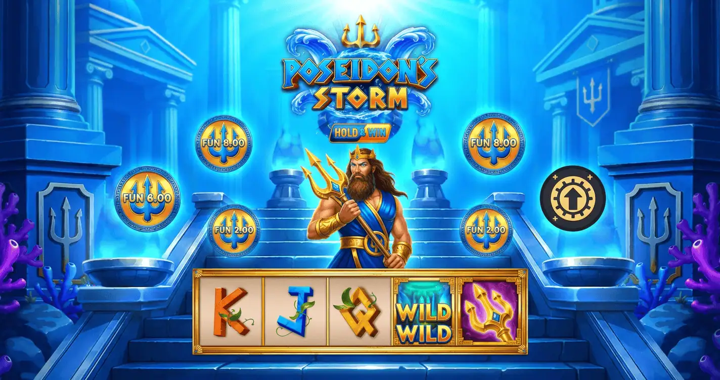 Poseidon’s Storm Slot Demo by Iron Dog Studio slot cover image