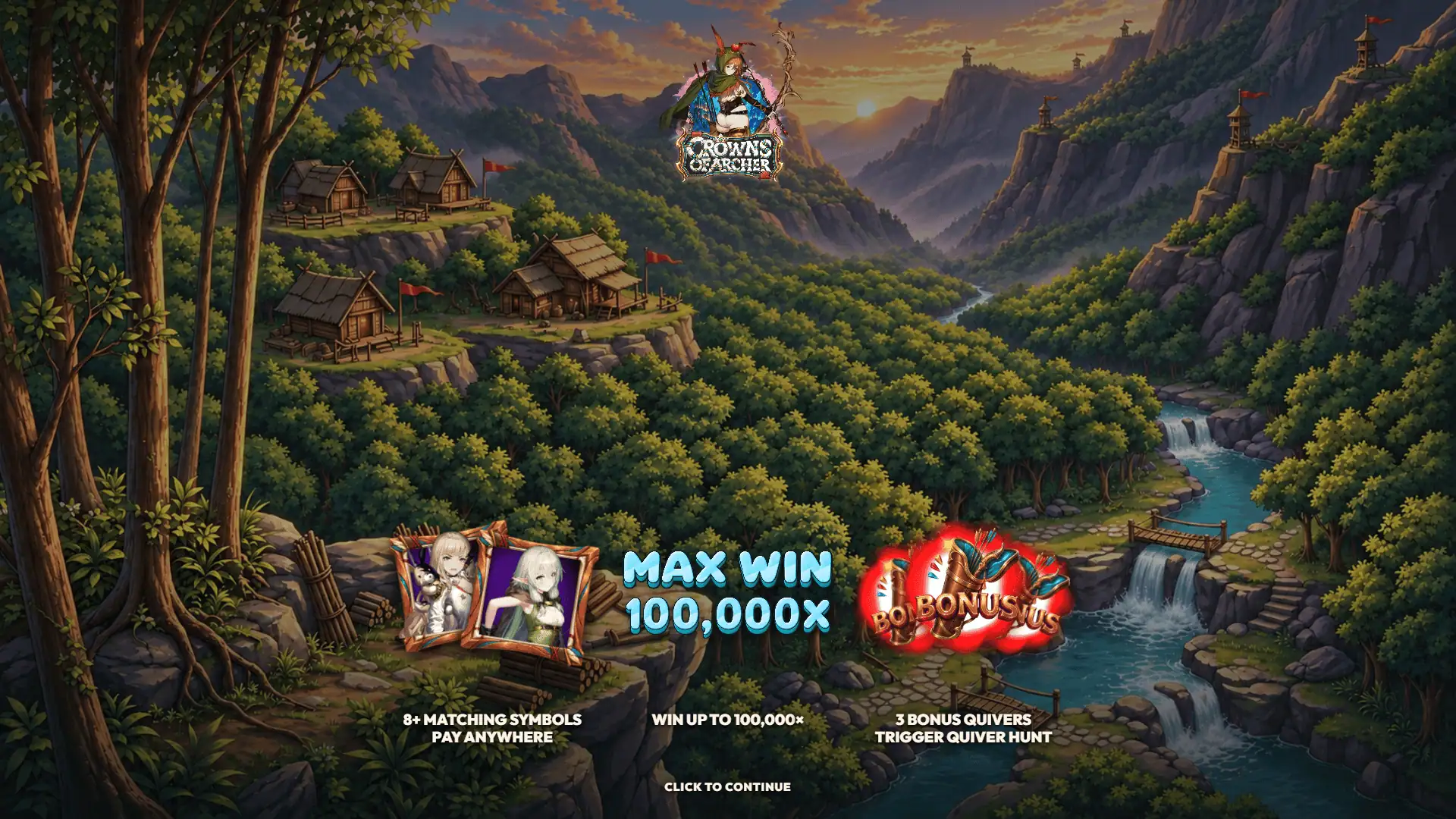 Crown of Archer slot intro screen