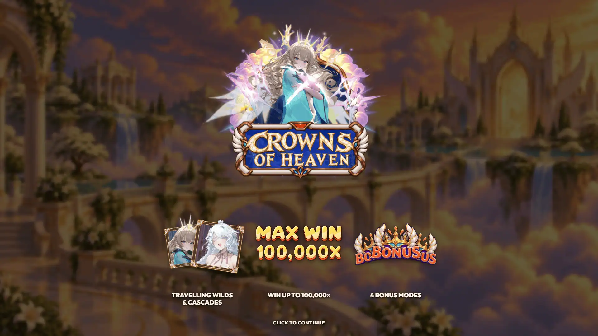 Crown of Heaven slot intro screen