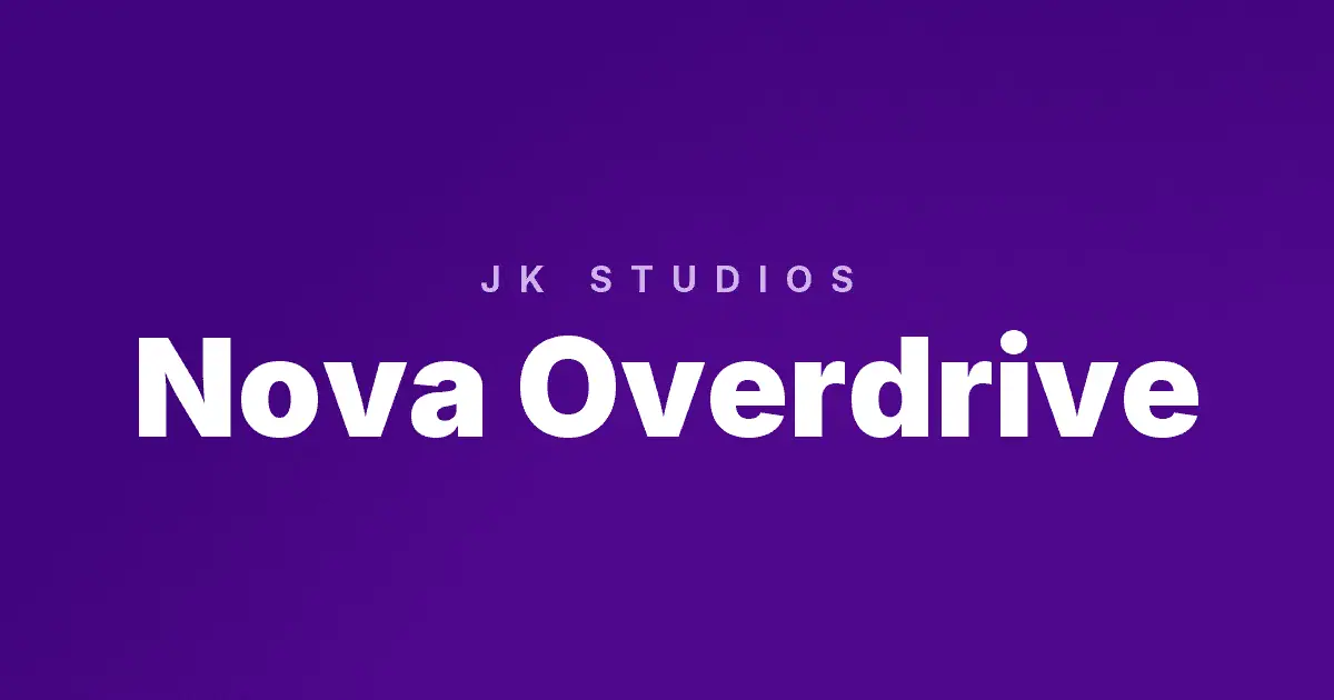 Nova Overdrive slot cover image