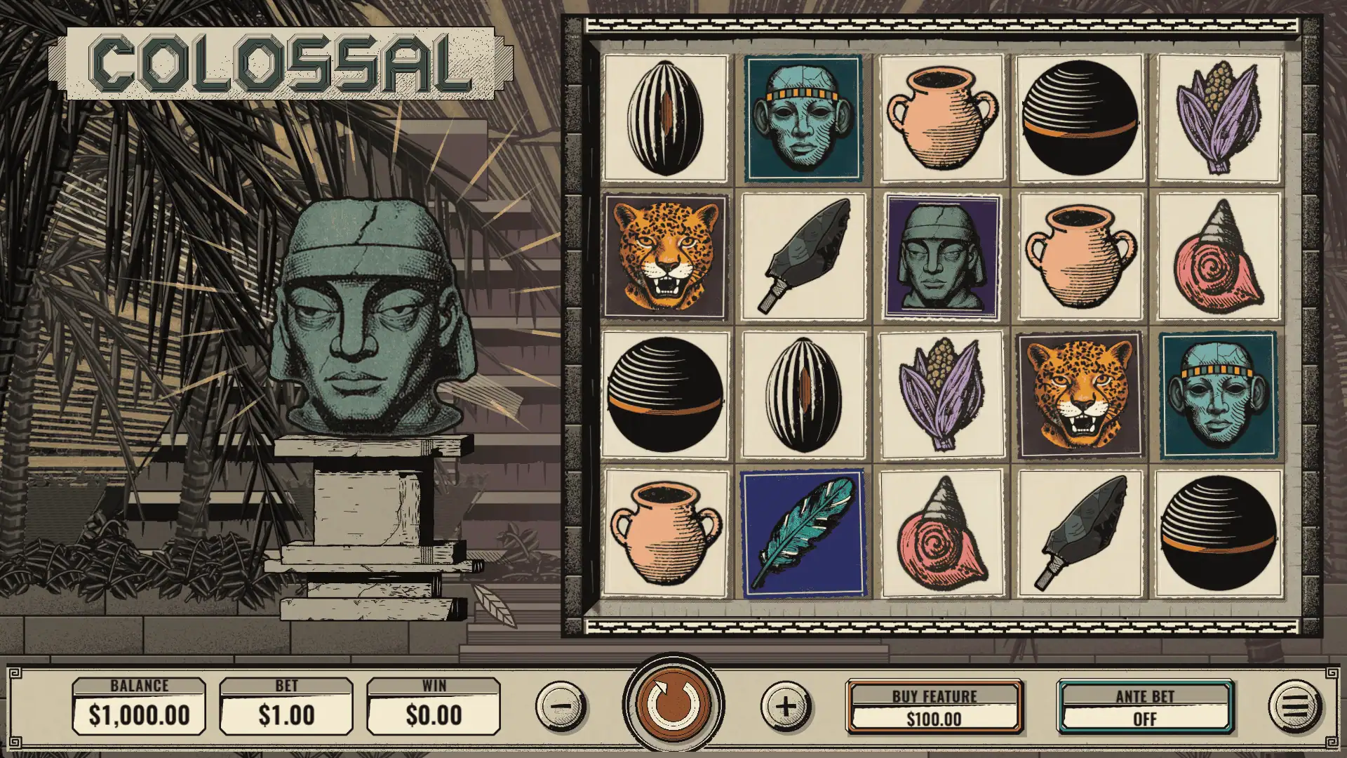 Colossal slot gameplay reels