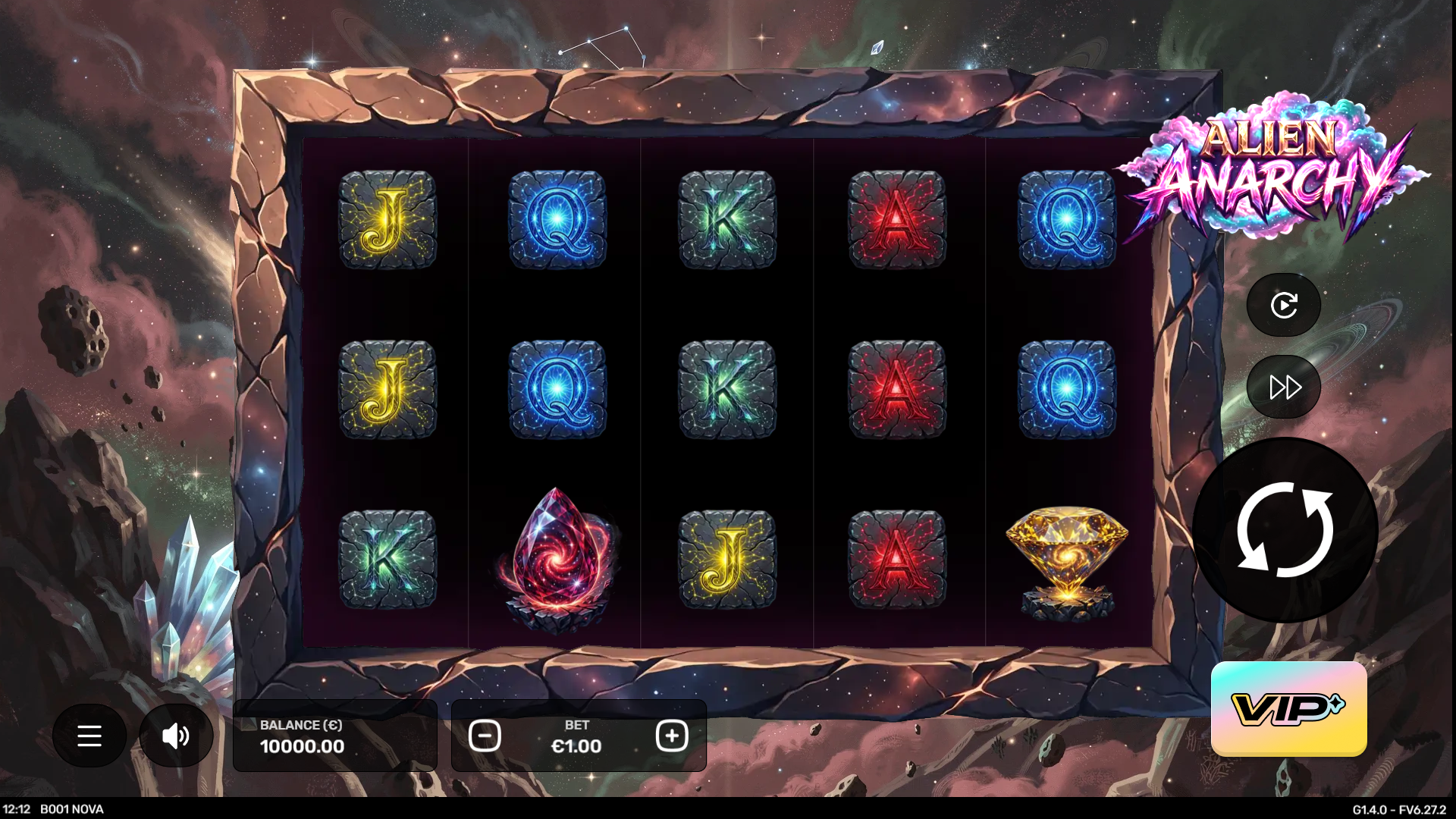 Alien Anarchy slot gameplay reels