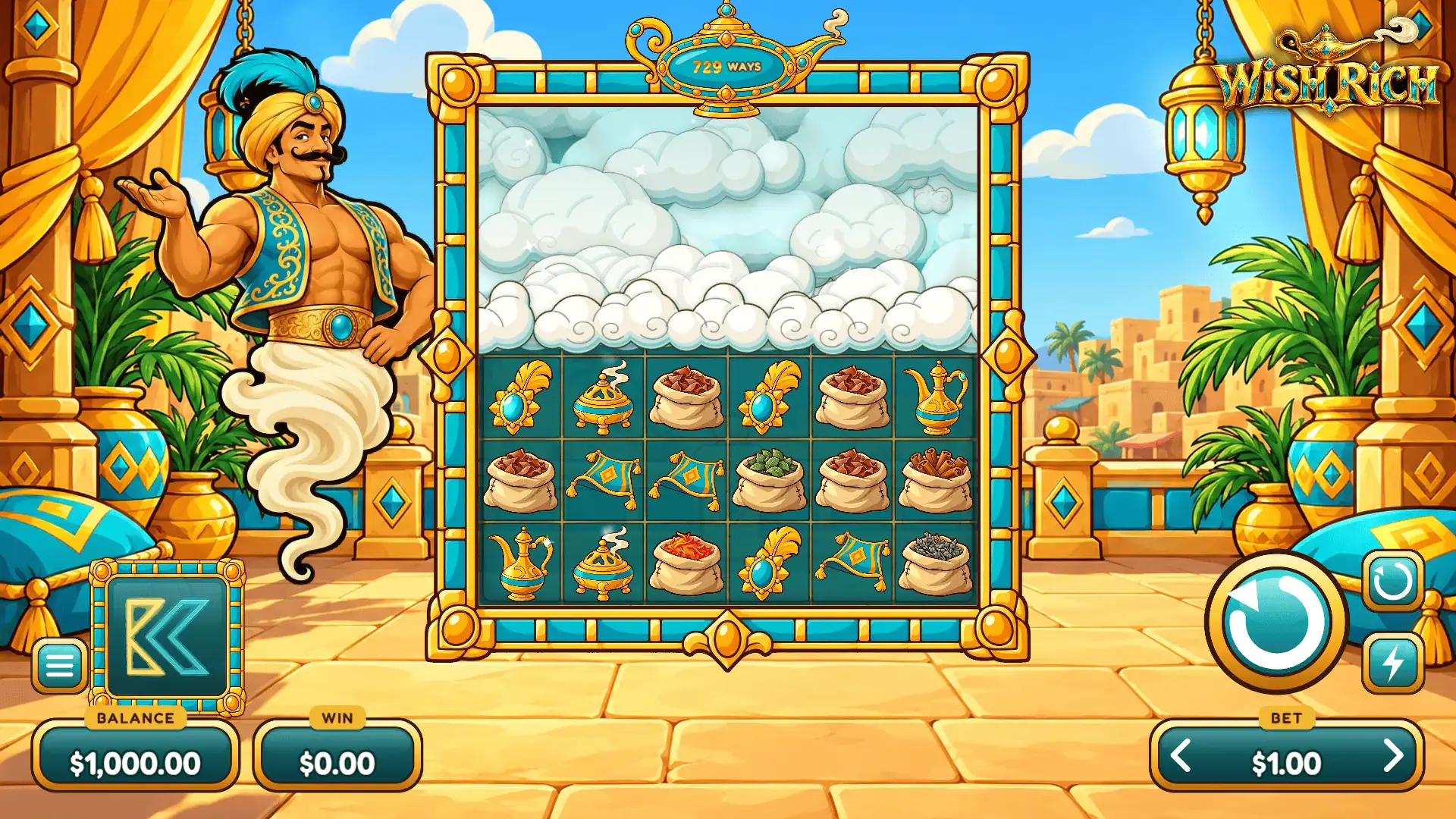 Wish Rich slot gameplay reels
