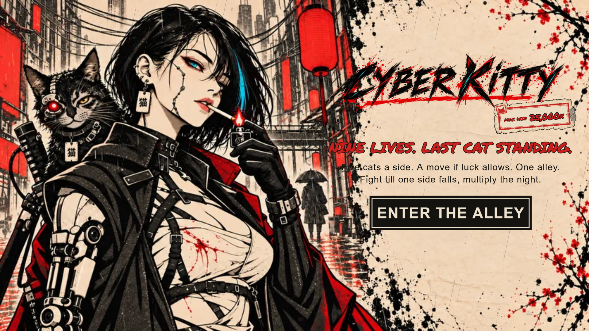 Cyber Kitty 25K slot intro screen