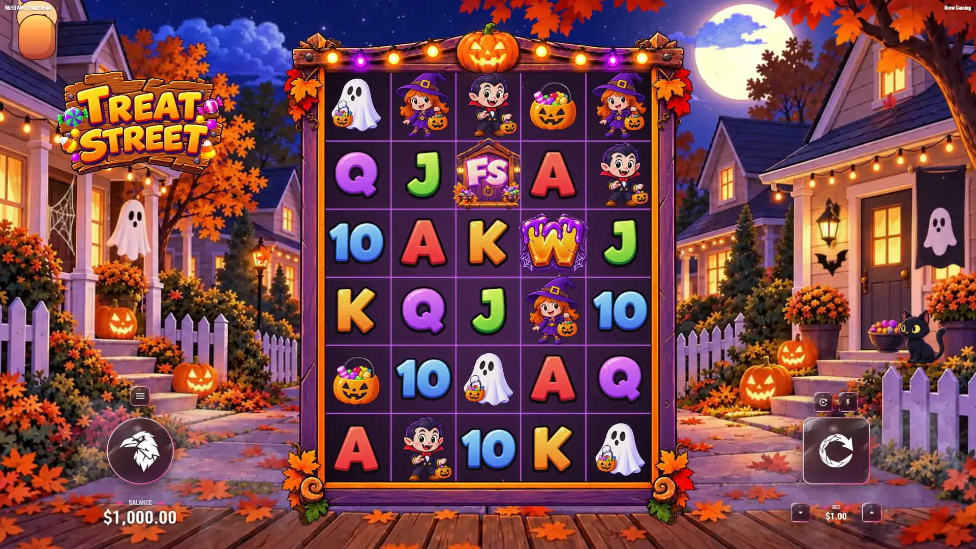 Treat Street slot gameplay reels