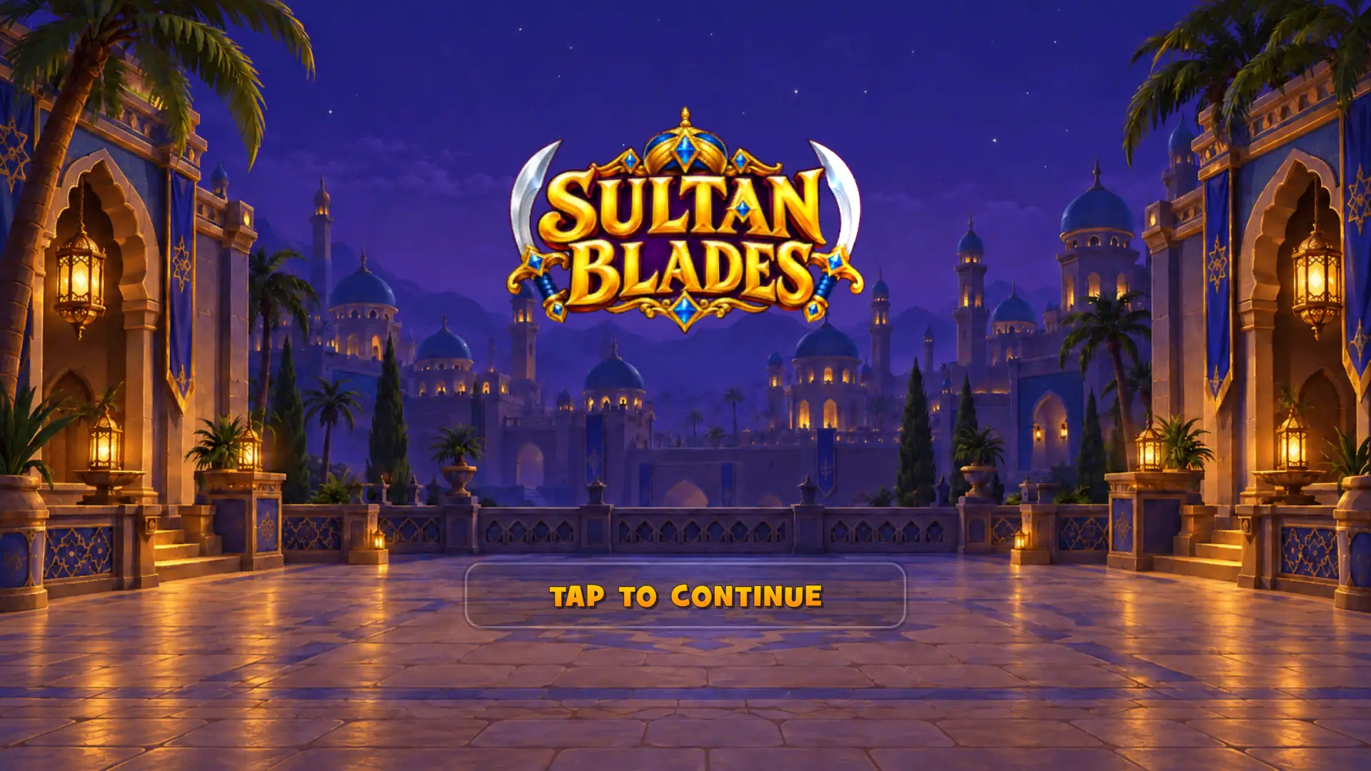 Sultan Blades slot intro screen