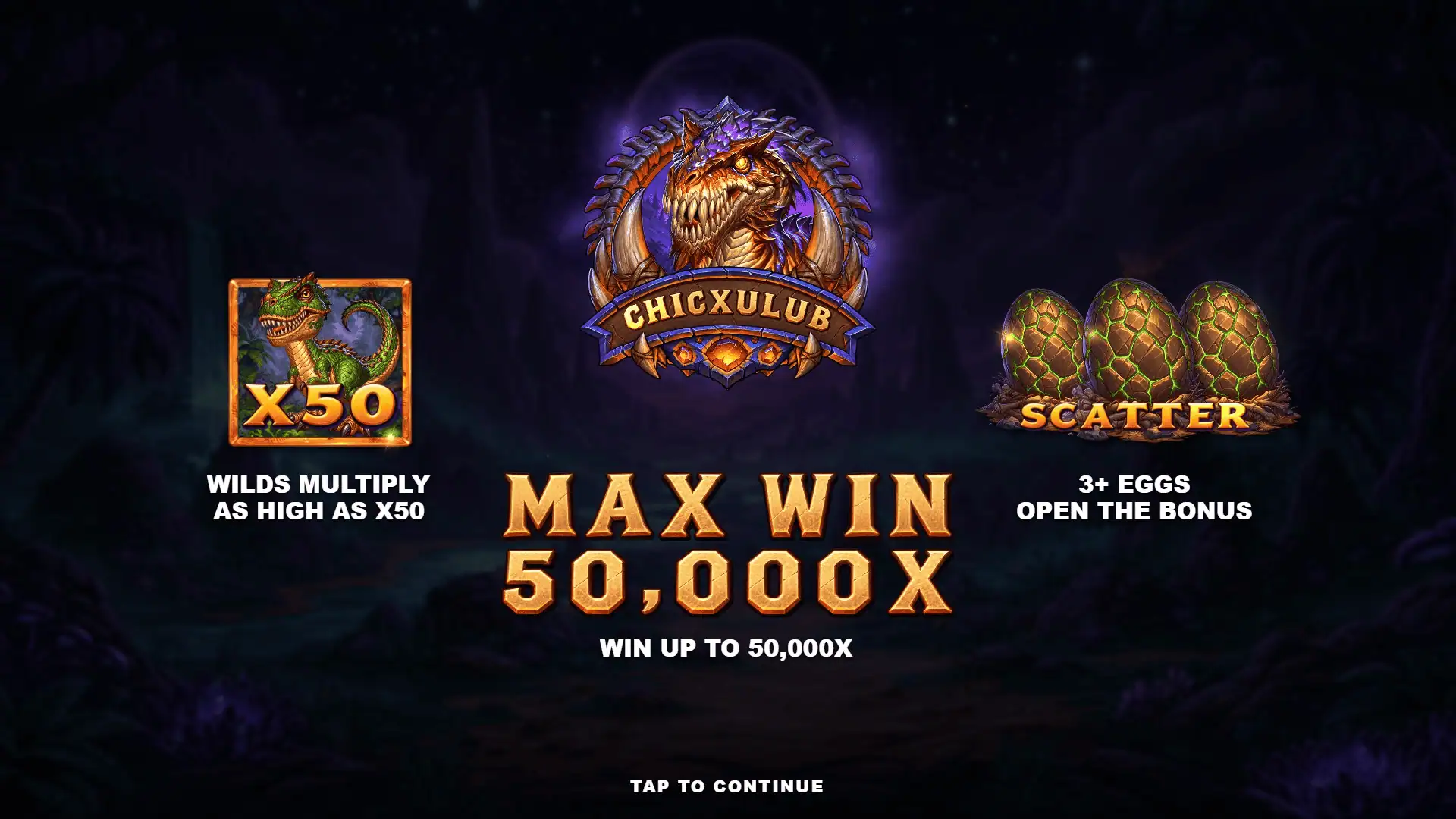 Chicxulub slot intro screen