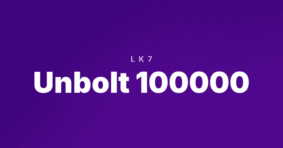 Unbolt 100000 slot cover image