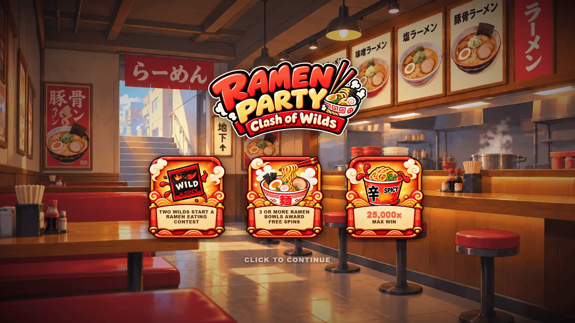 Ramen Party slot intro screen