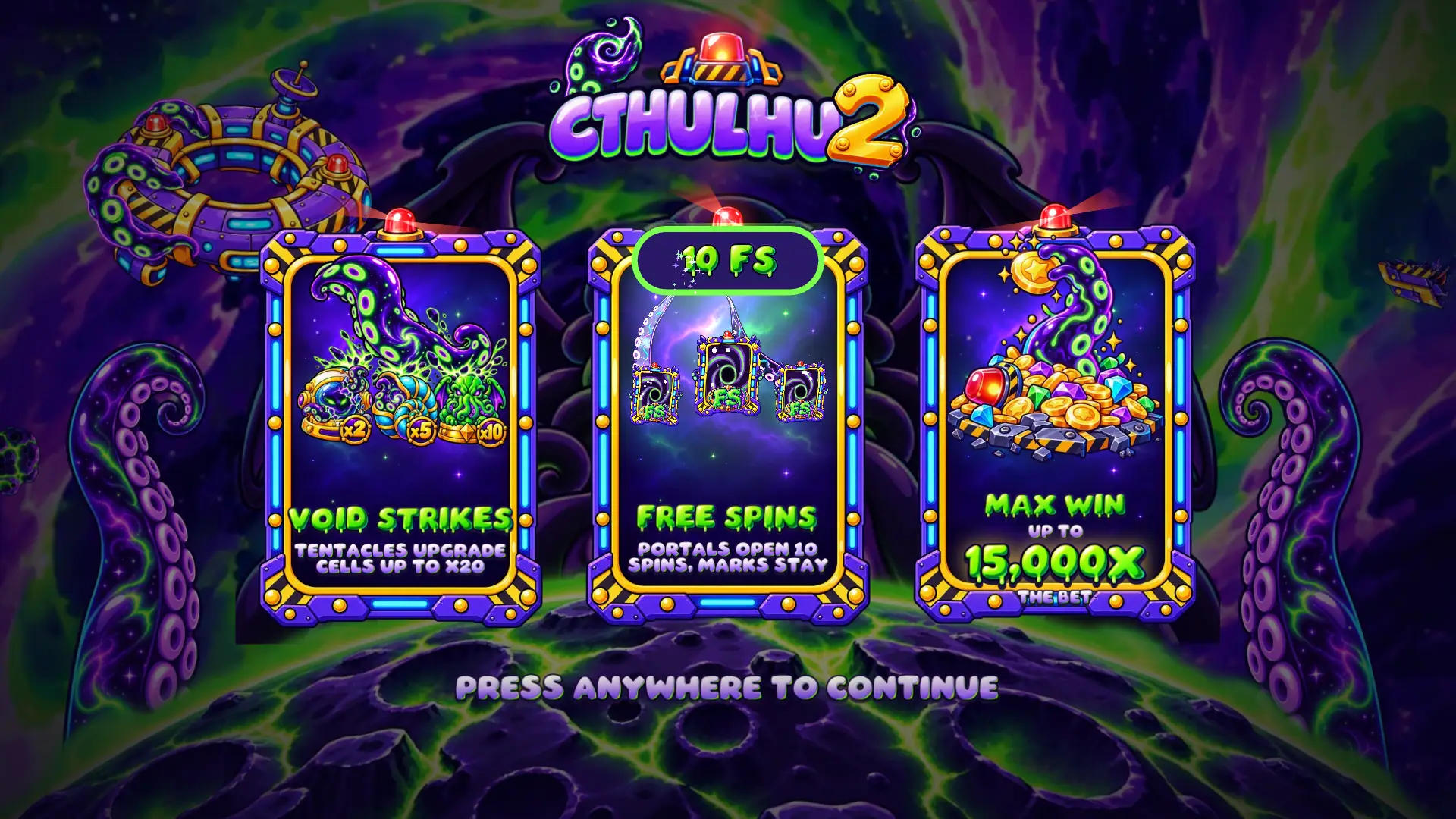 Cthulhu 2 slot intro screen