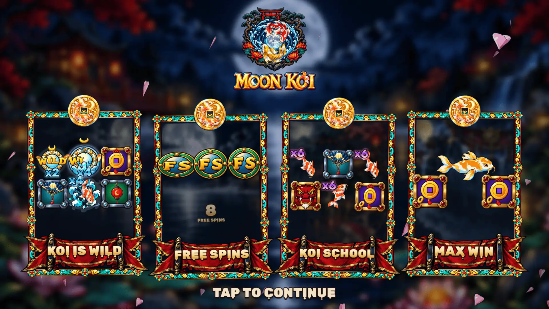 Moon Koi slot intro screen