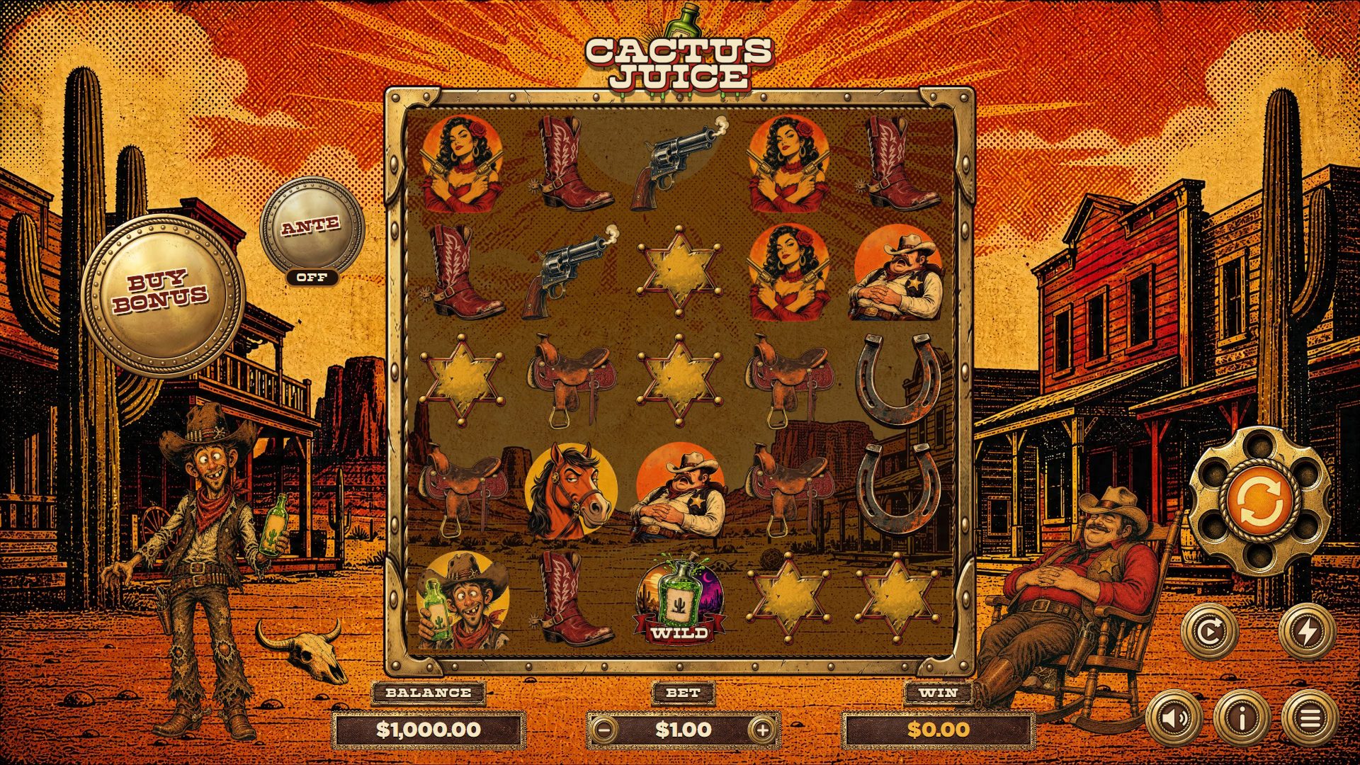 Cactus Juice slot gameplay reels