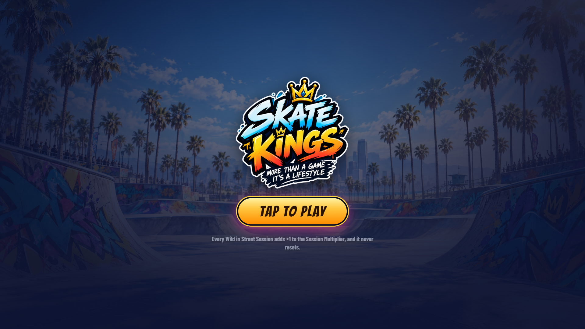Skate Kings slot intro screen