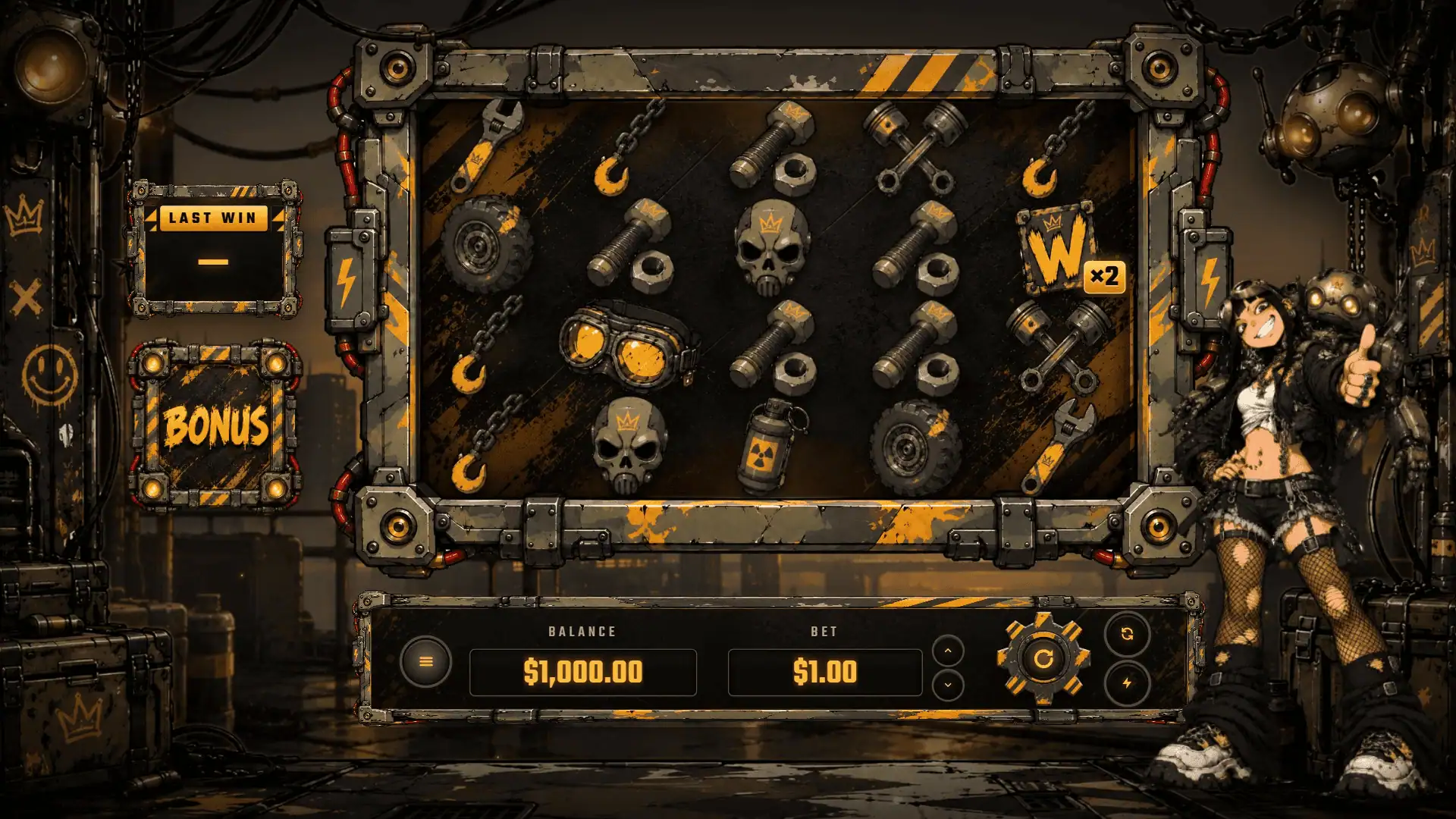 Rustbound slot gameplay reels