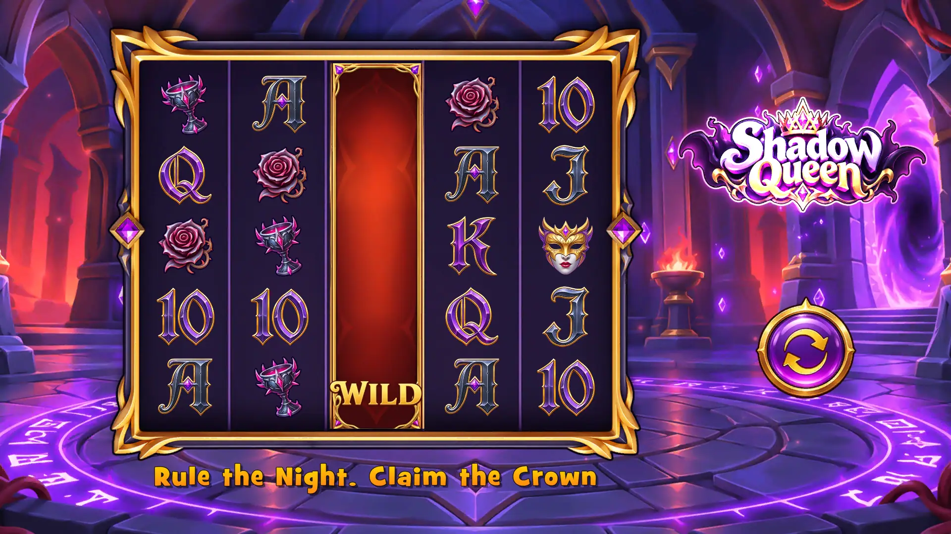 Shadow Queen slot intro screen
