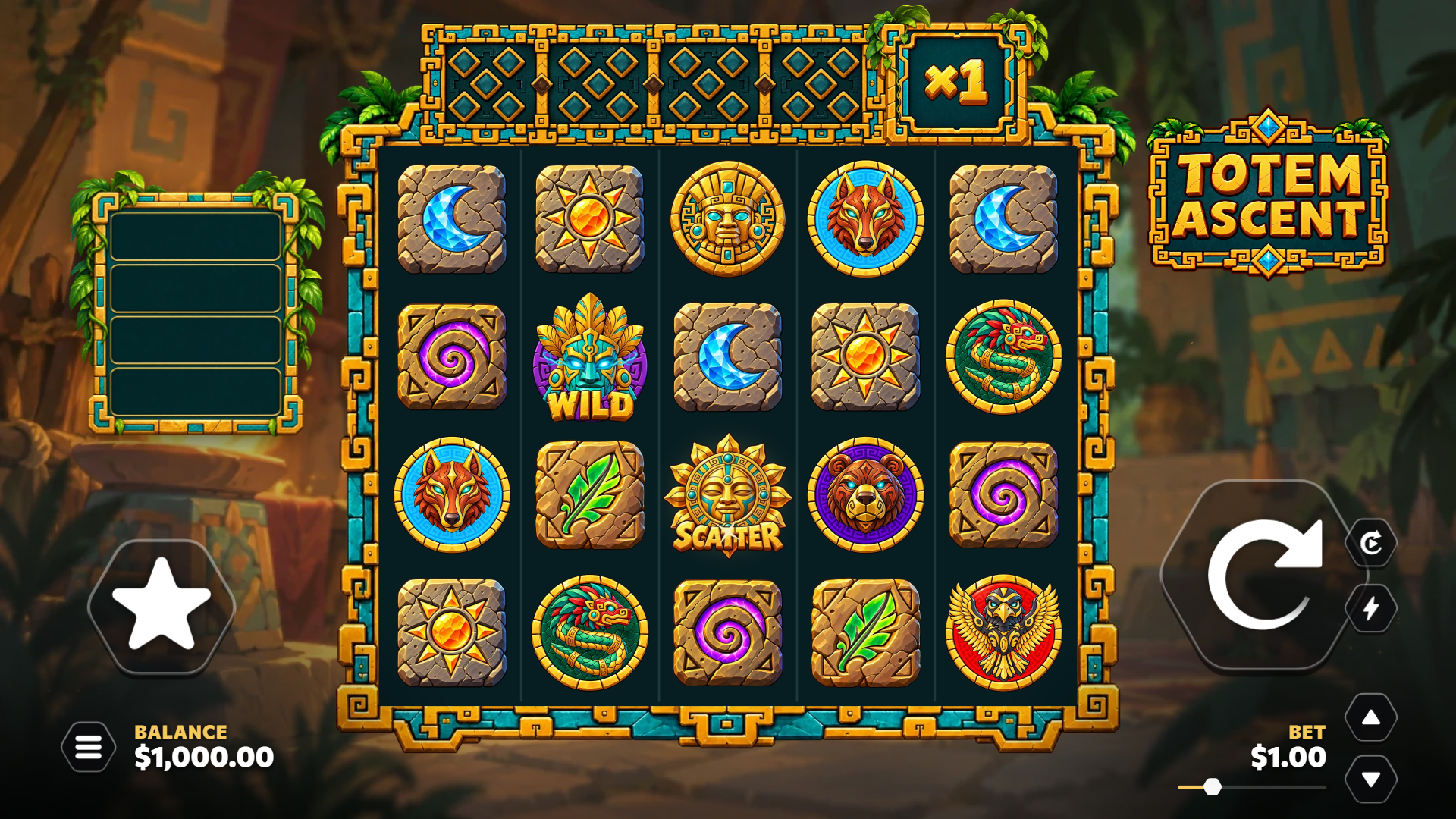 Totem Ascent slot gameplay reels