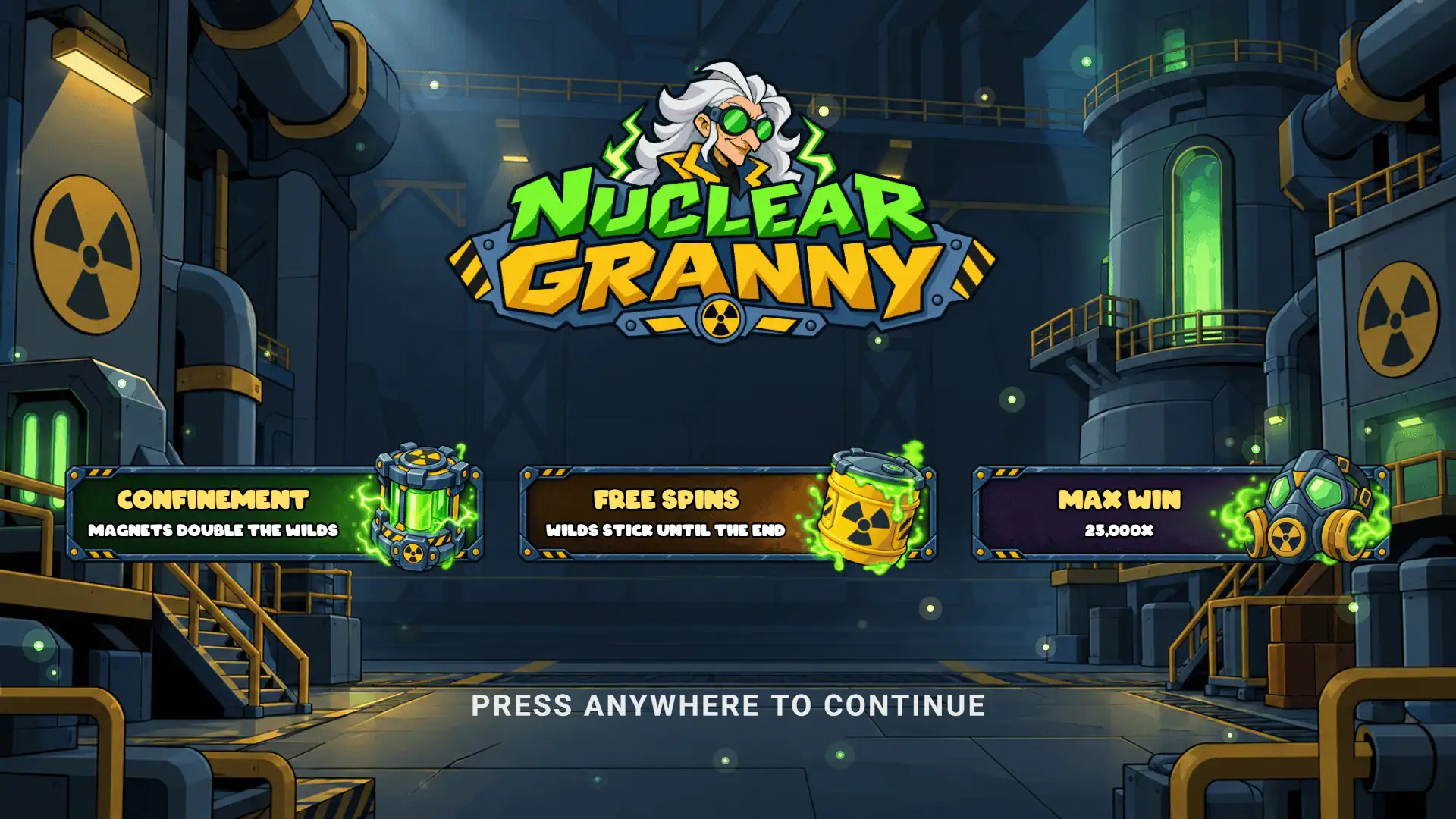 Nuclear Granny slot intro screen
