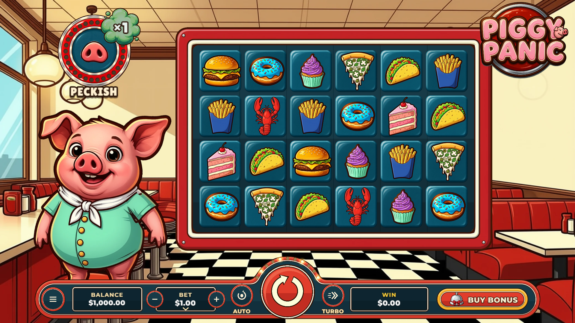 Piggy Panic slot gameplay reels