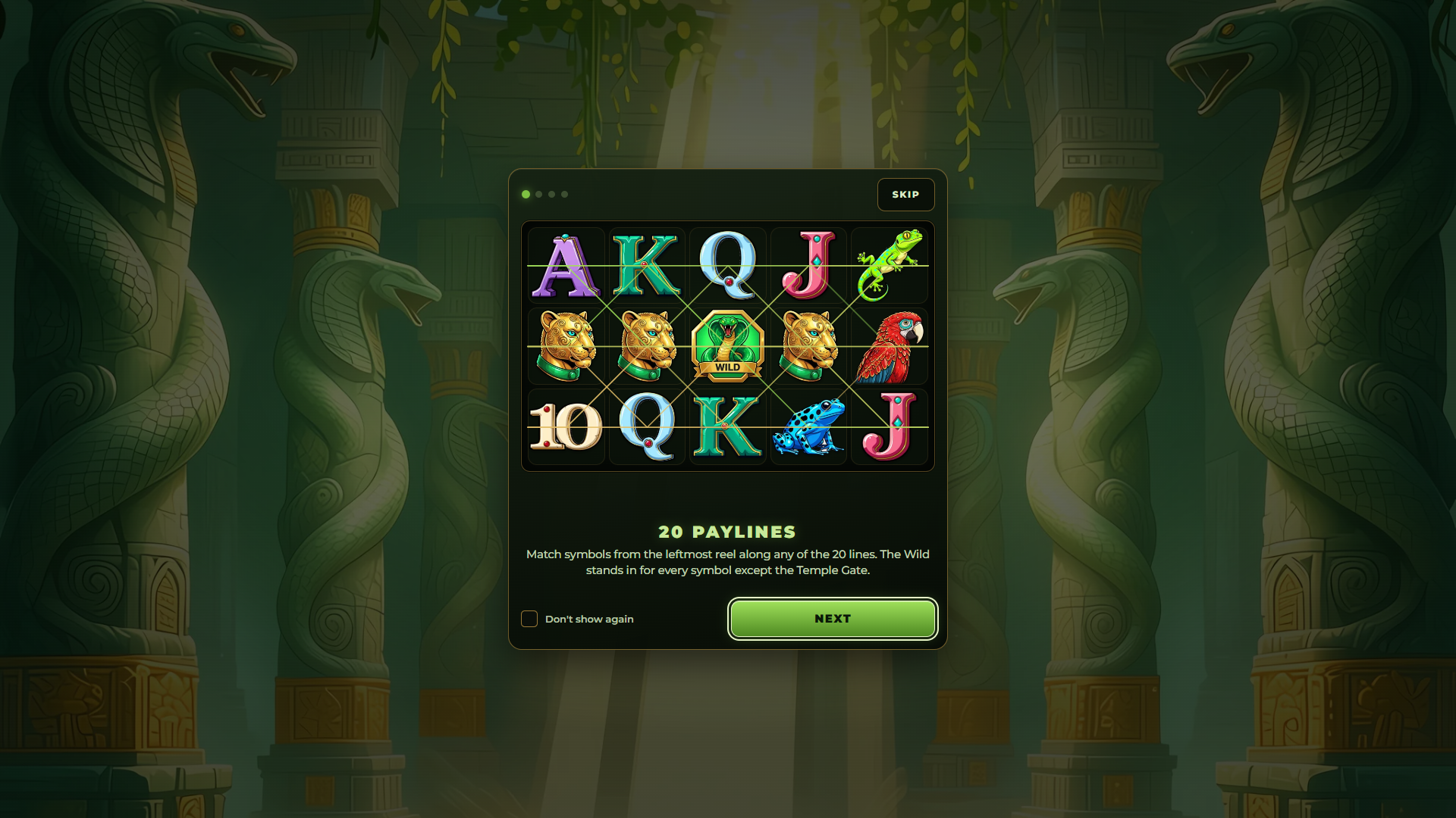 Venom Vault slot intro screen