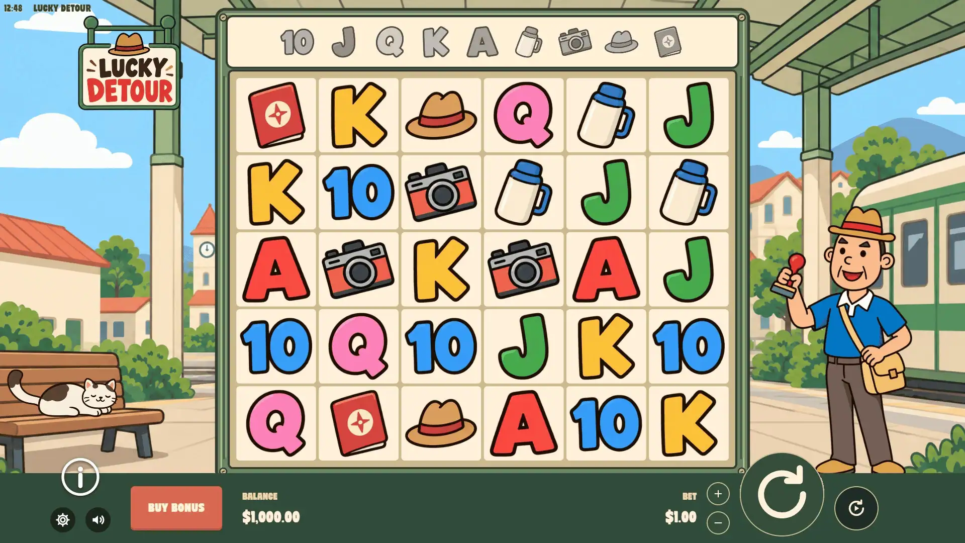 Lucky Detour slot gameplay reels