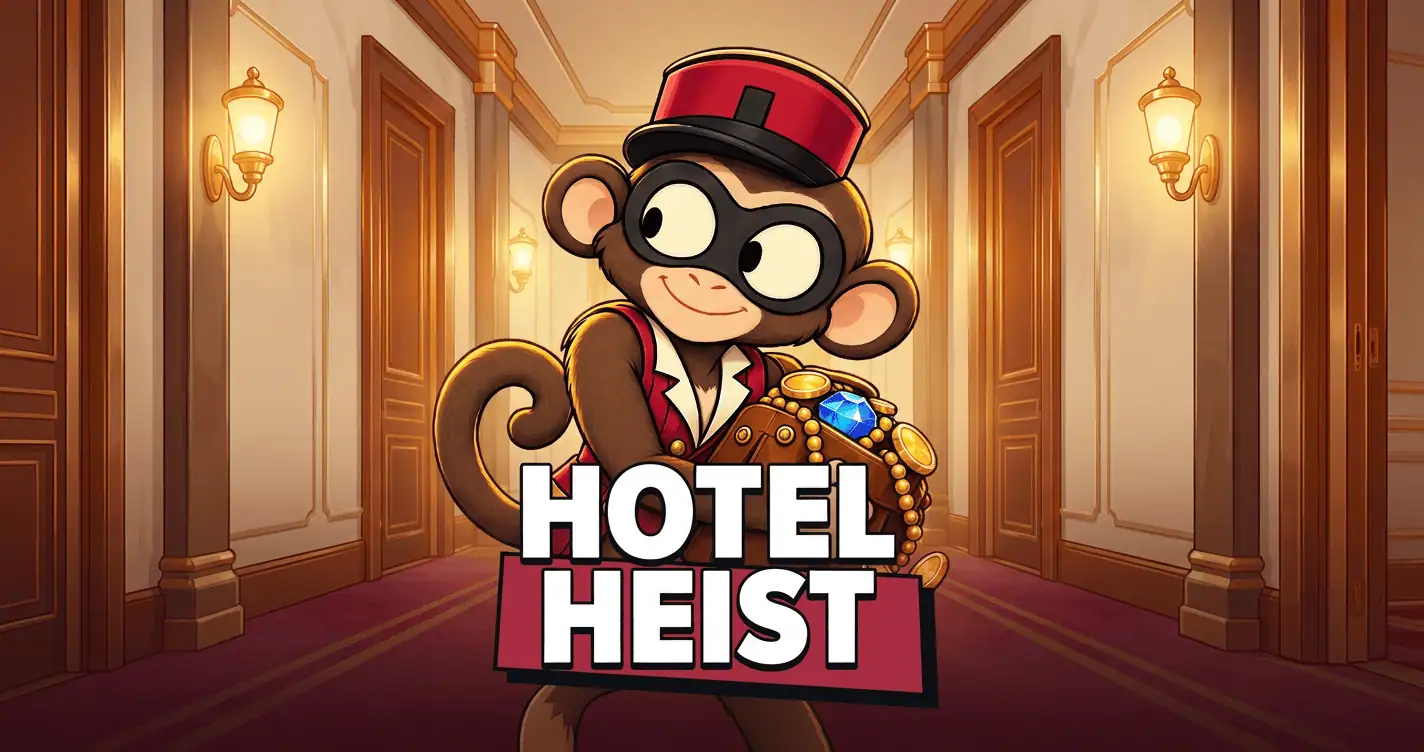 Hotel Heist Slot Demo by Monkey Thief slot cover image
