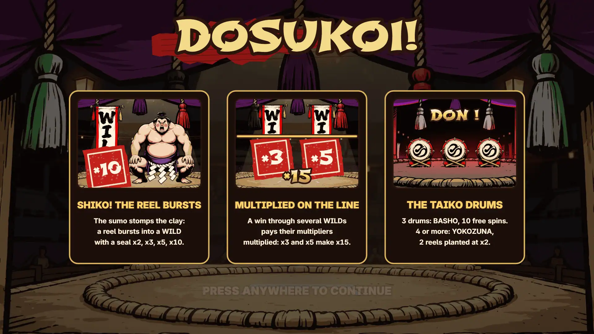 Dosukoi! slot intro screen